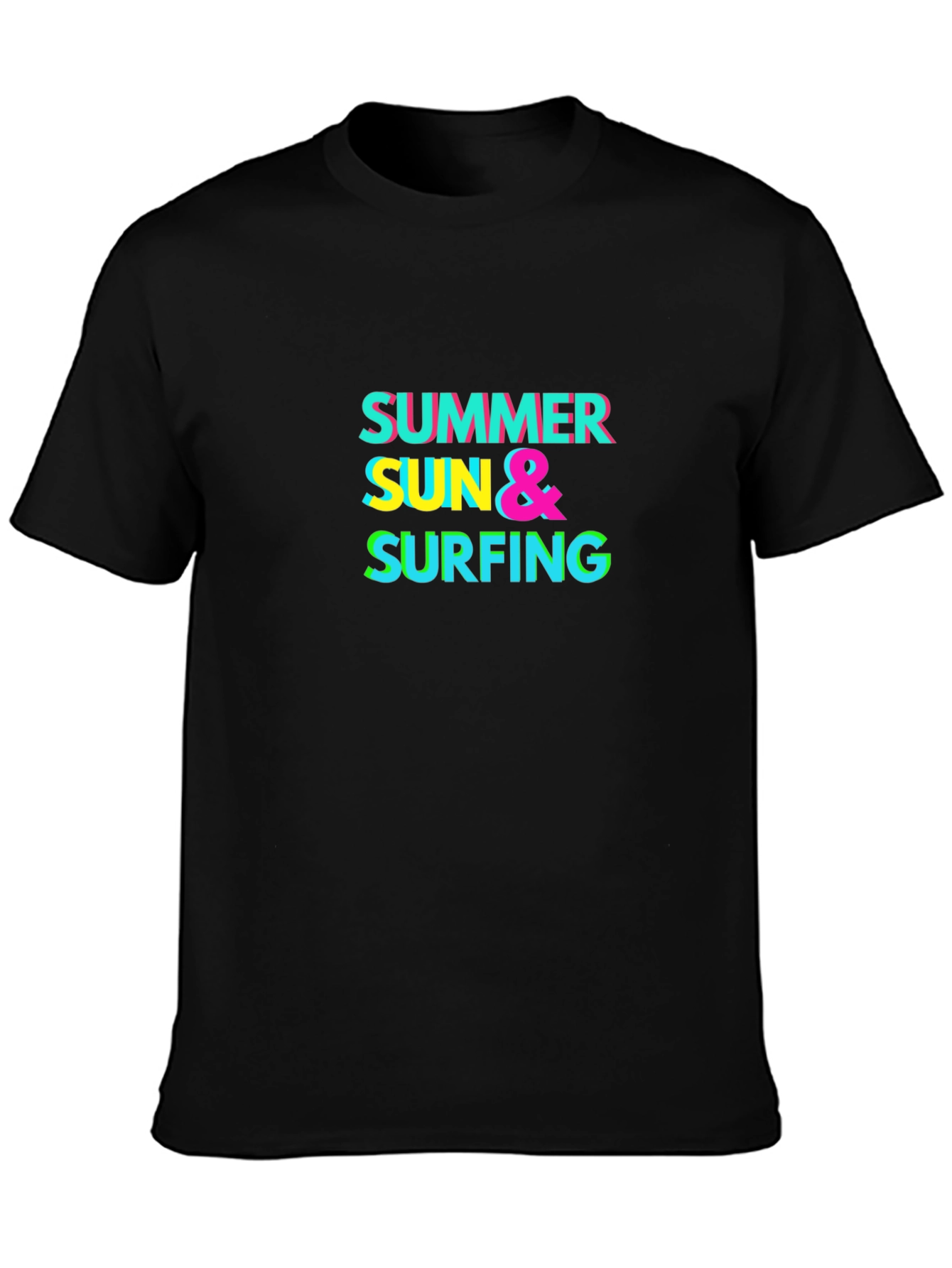 Summer Sun & Surfing Graphic T-Shirt