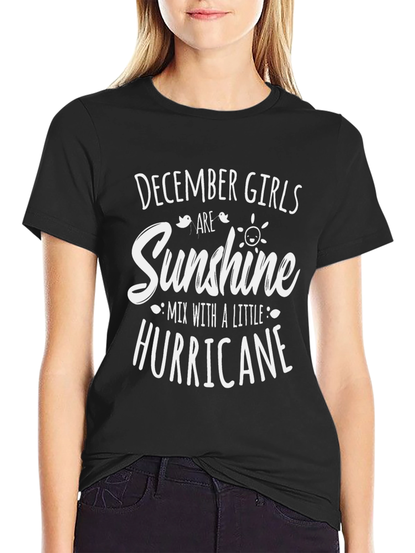 December Girls Sunshine Hurricane Black T-Shirt