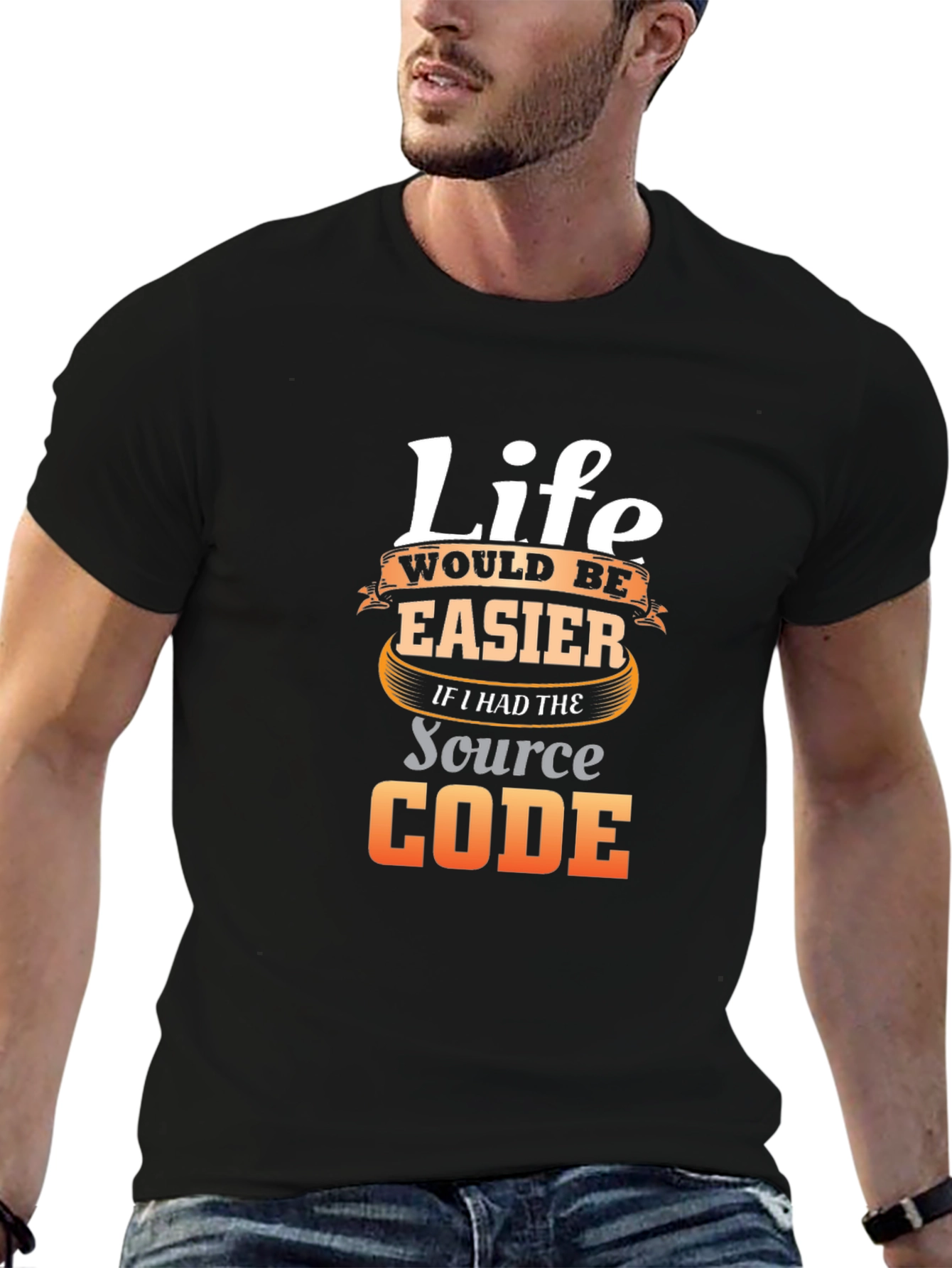Life Source Code Black T-Shirt