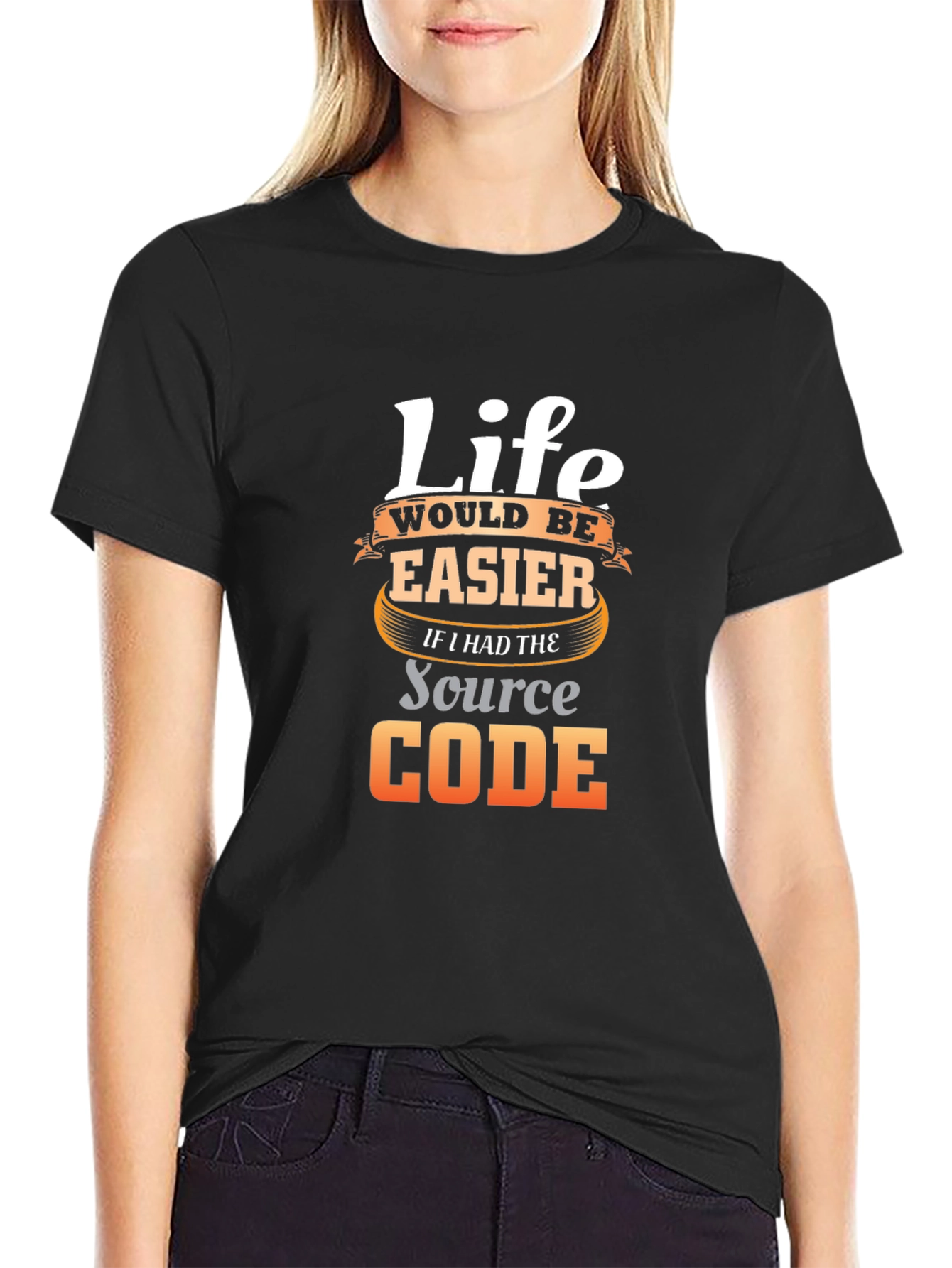Life Source Code Black T-Shirt
