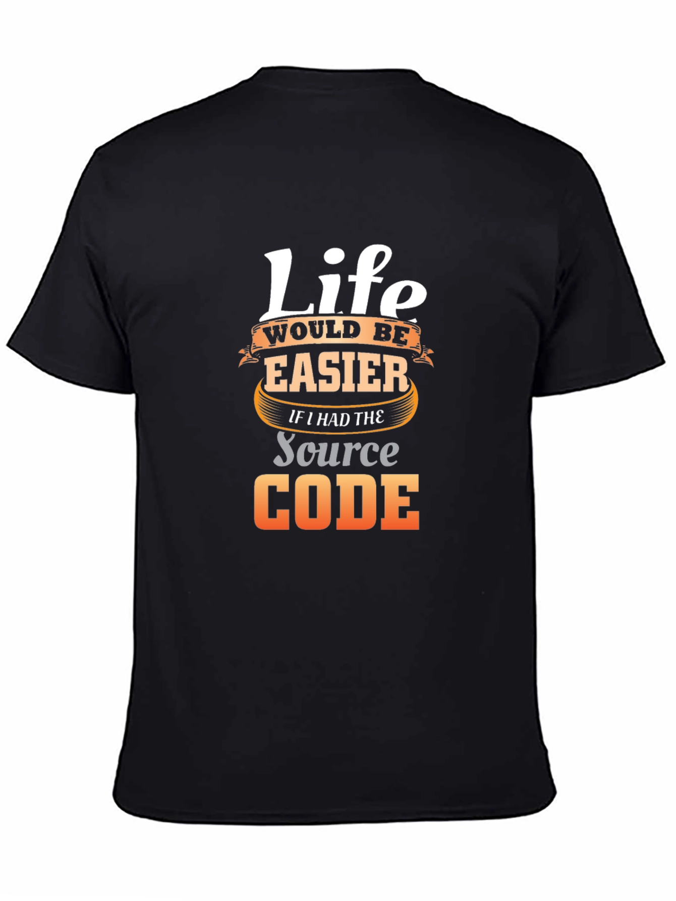 Life Source Code Black T-Shirt