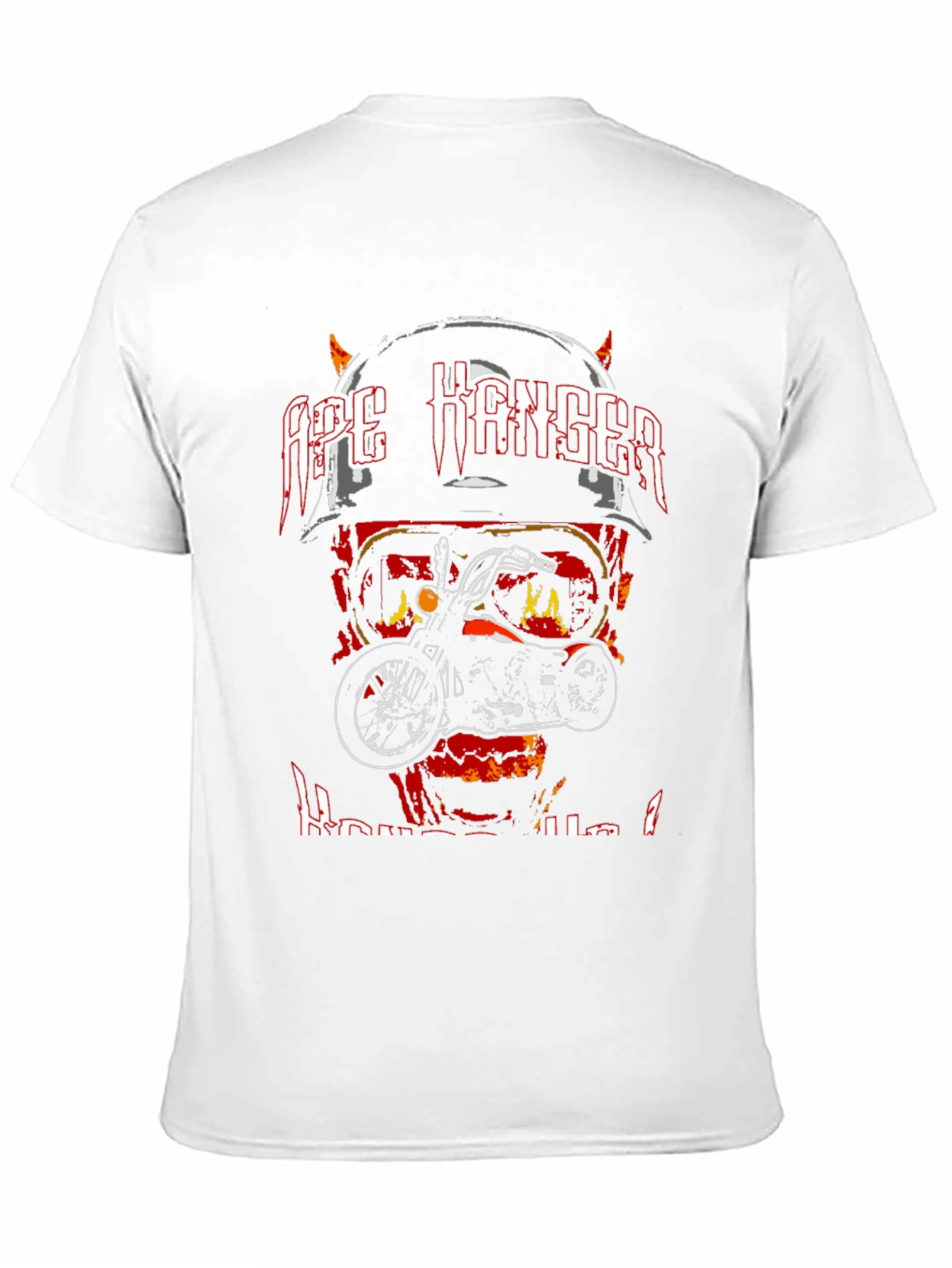 Ape Hanger Motorcycle Graphic Tee - Biker Style