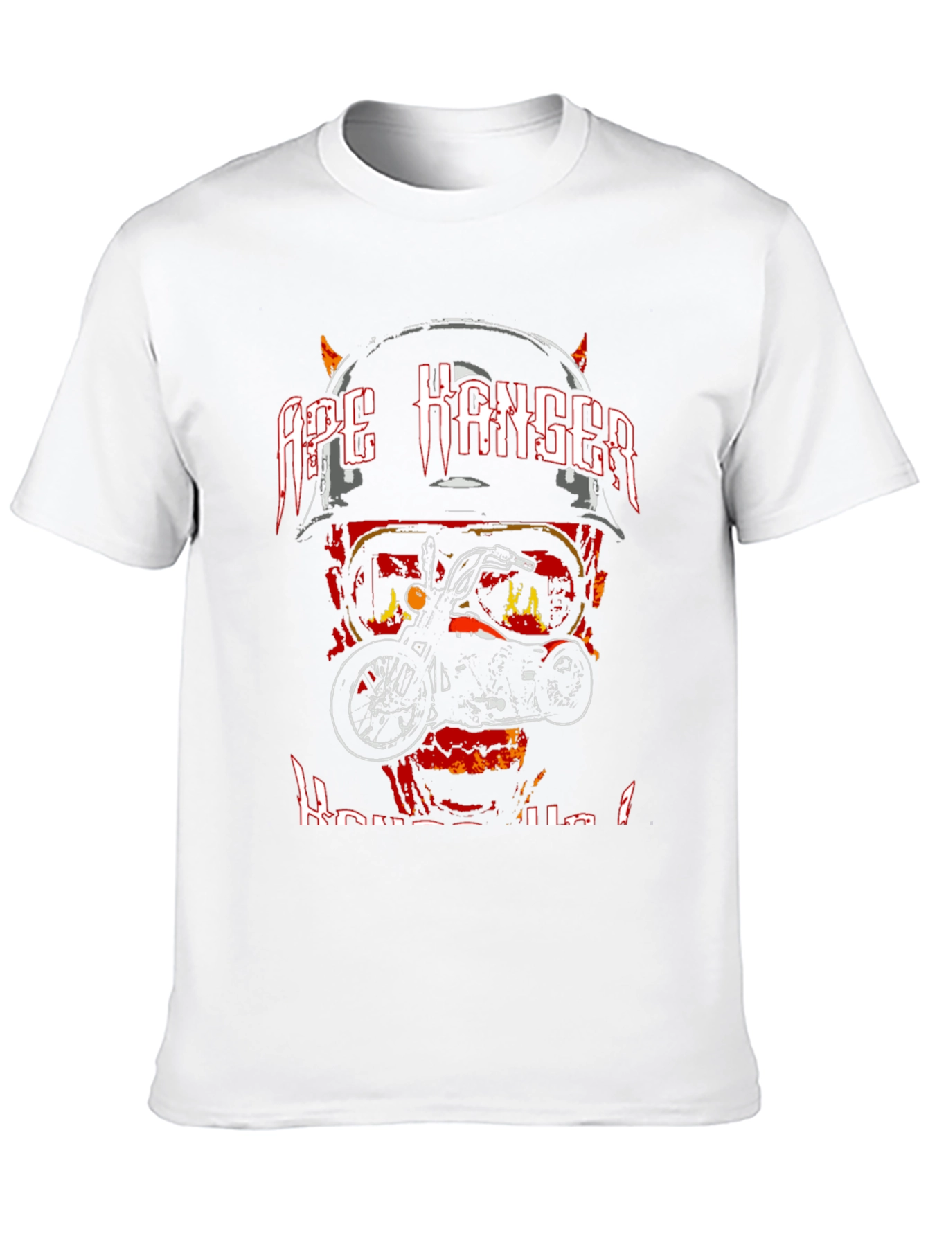 Ape Hanger Motorcycle Graphic Tee - Biker Style
