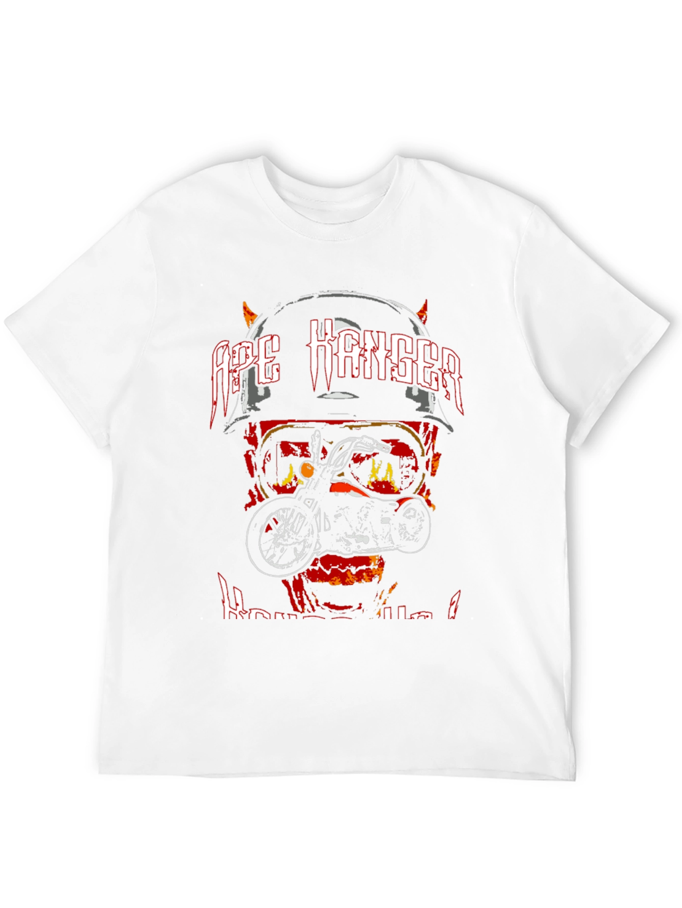 Ape Hanger Motorcycle Graphic Tee - Biker Style