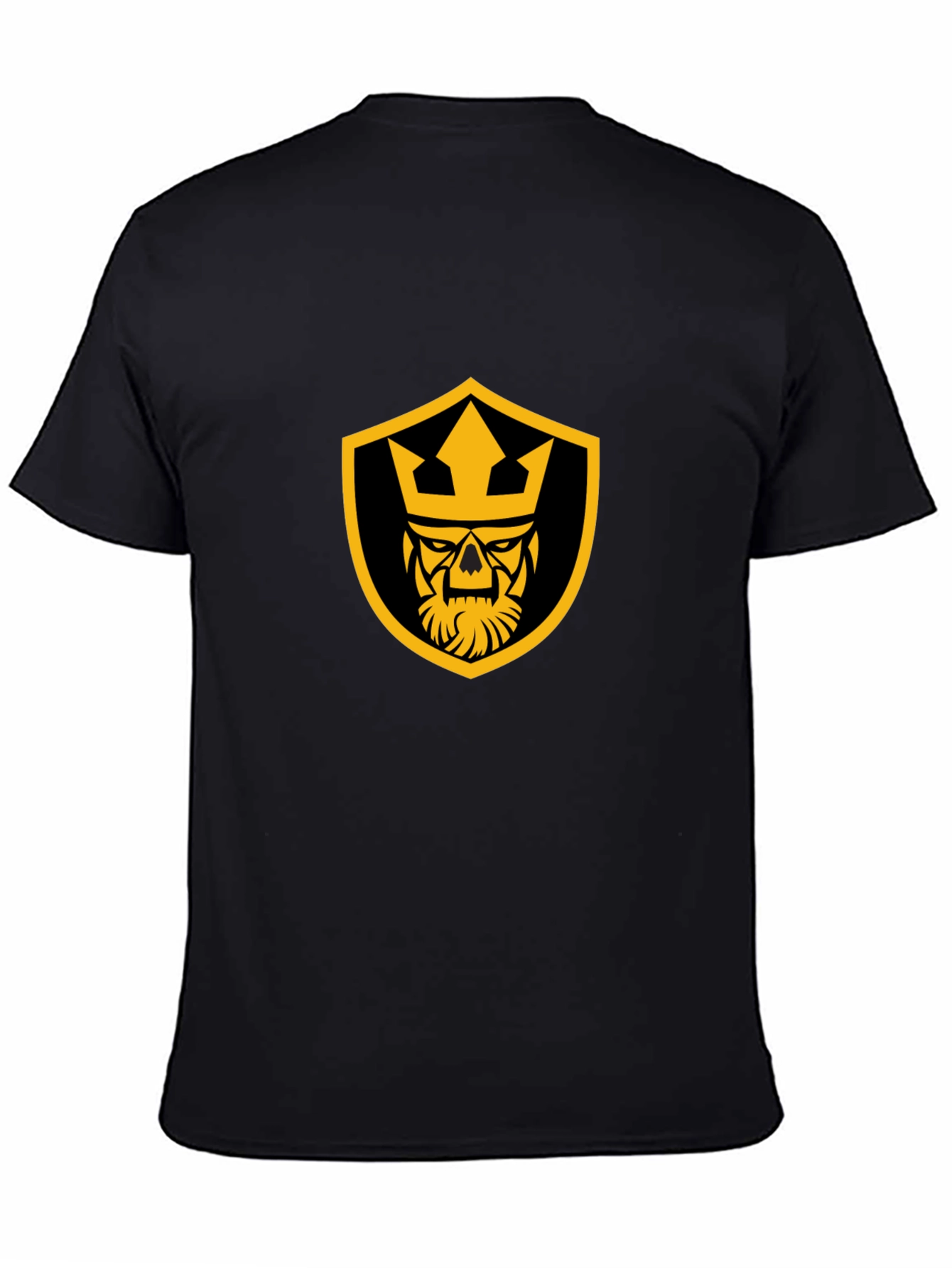 Skull King Graphic Tee - Black Cotton T-Shirt