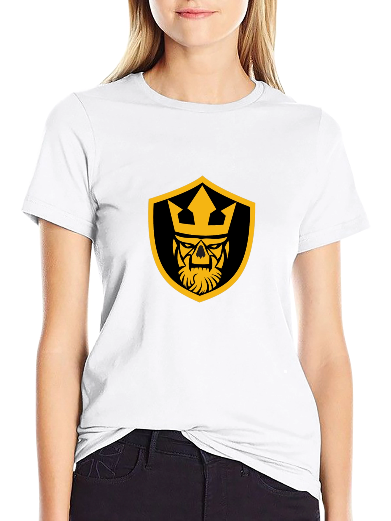 Skull King Graphic Tee - Black Cotton T-Shirt