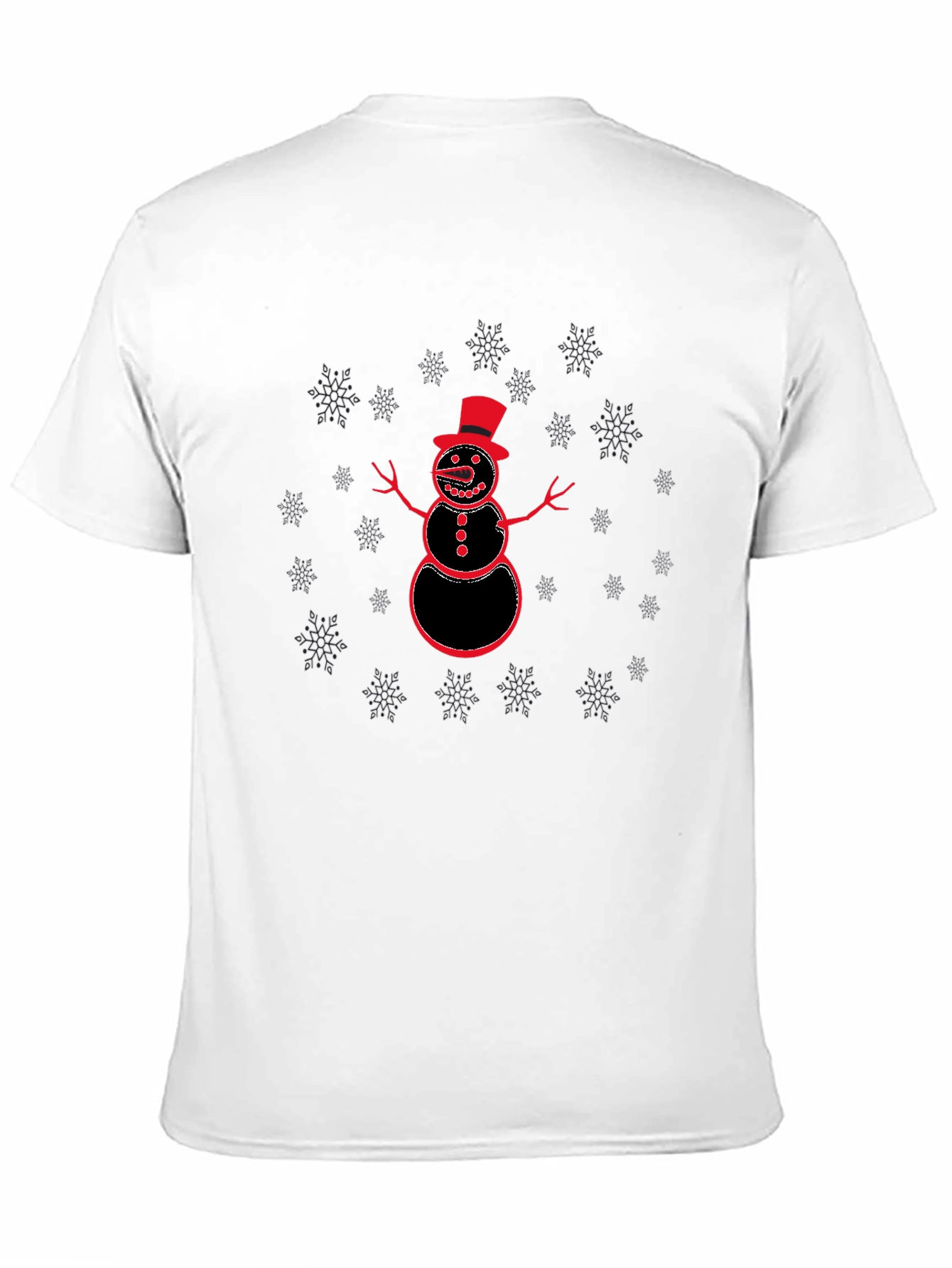 Snowman Graphic T-Shirt - Holiday Fun
