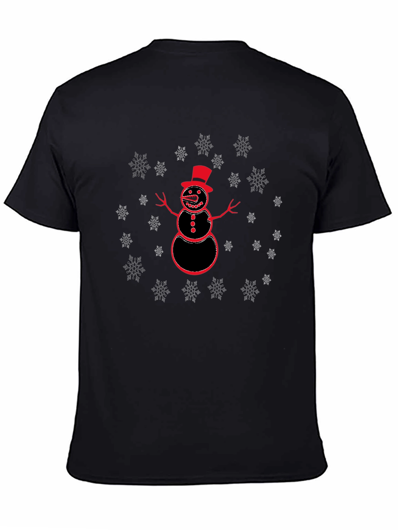 Snowman Graphic T-Shirt - Holiday Fun