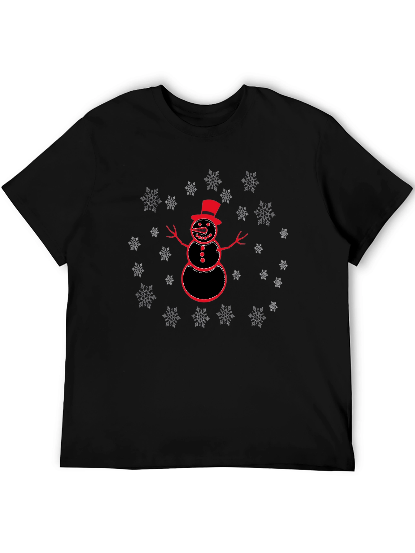 Snowman Graphic T-Shirt - Holiday Fun