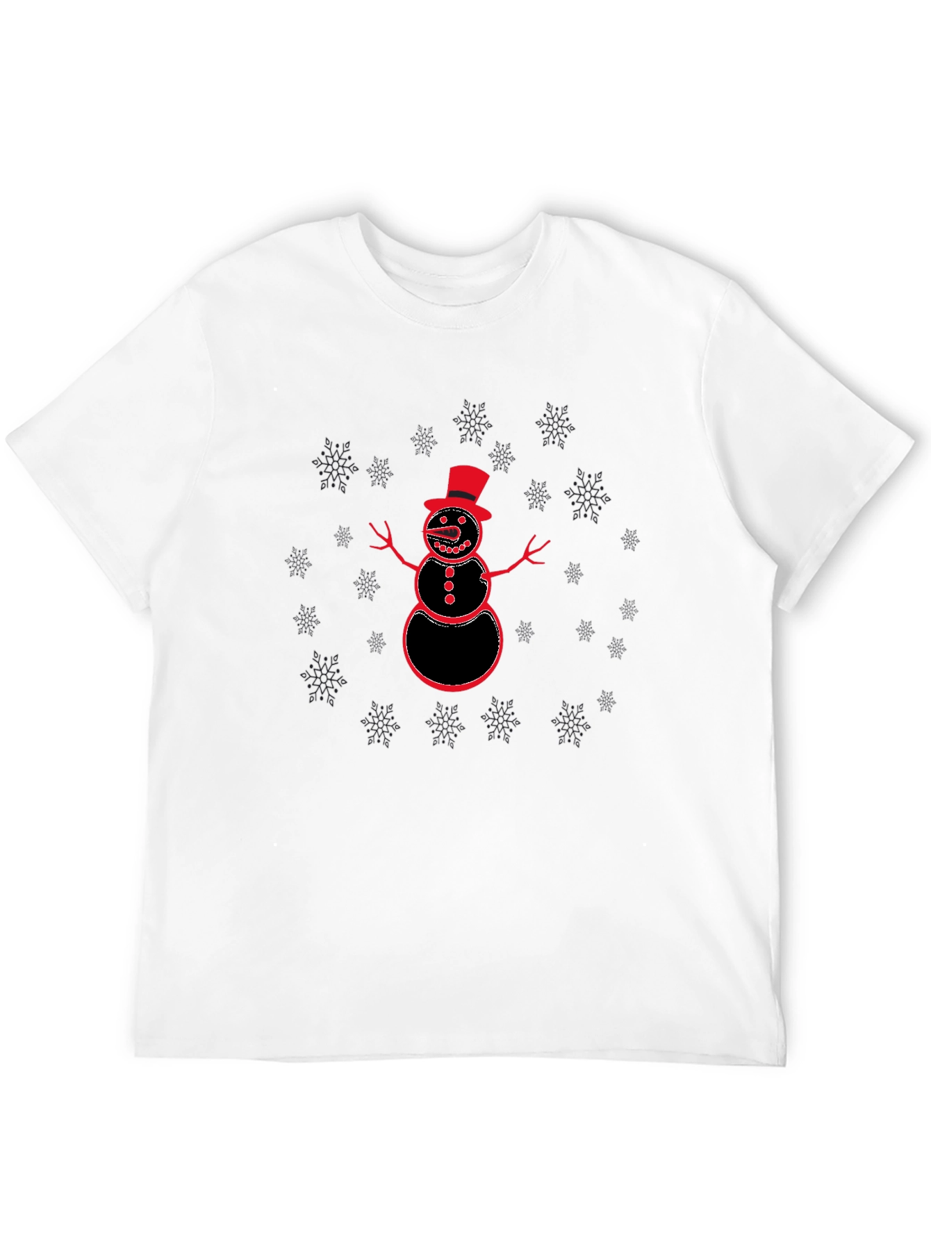 Snowman Graphic T-Shirt - Holiday Fun