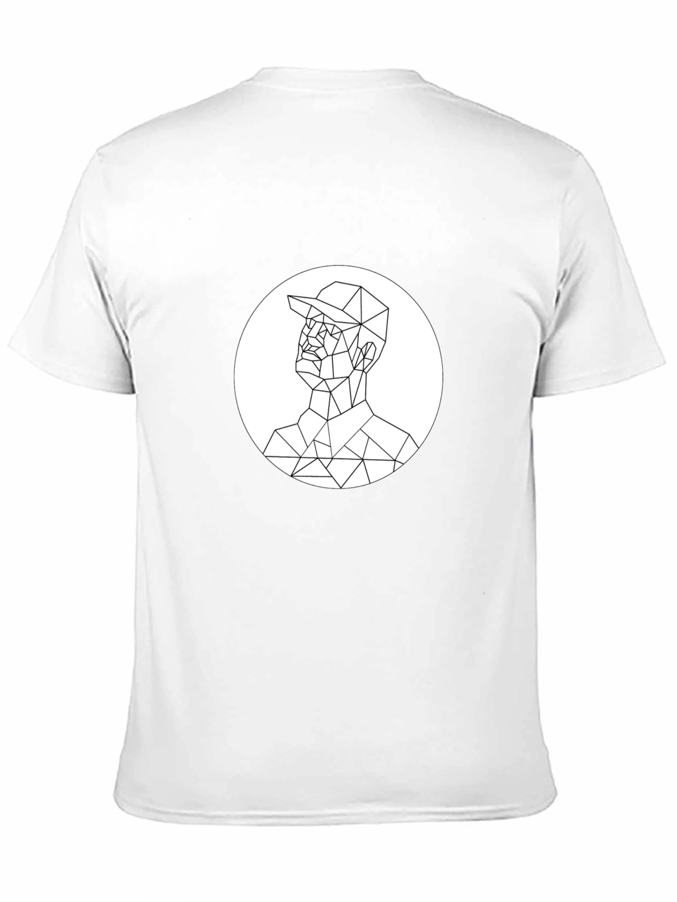 Geometric Man Tee - Minimalist Graphic T-Shirt
