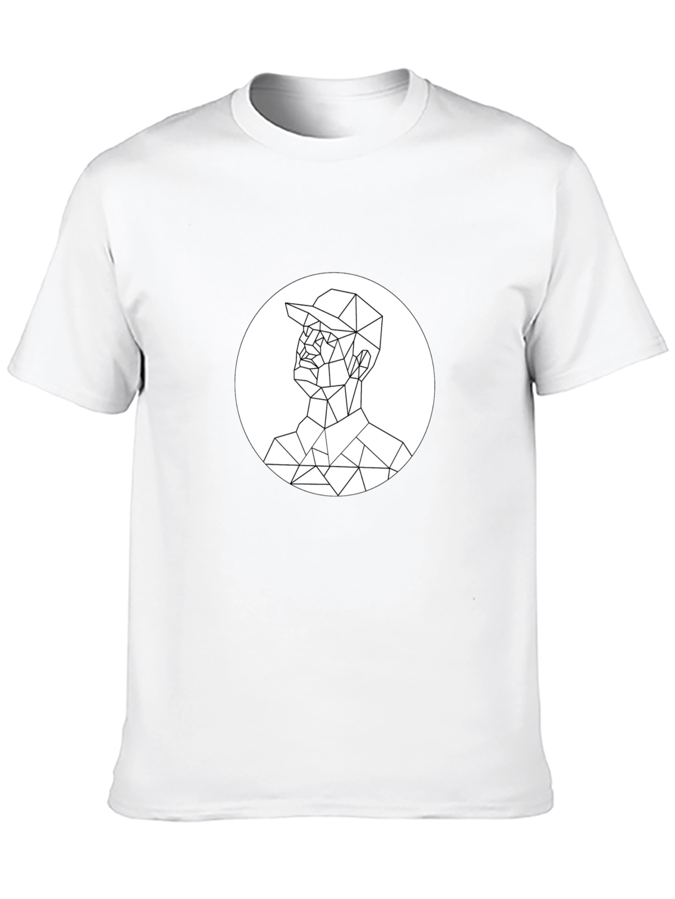 Geometric Man Tee - Minimalist Graphic T-Shirt
