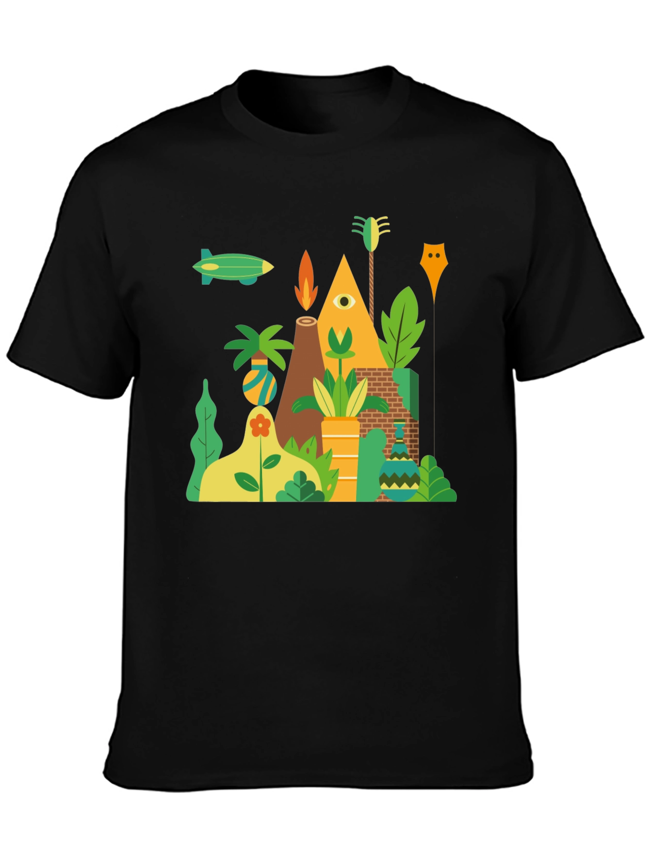 Modern Geometric Graphic T-Shirt