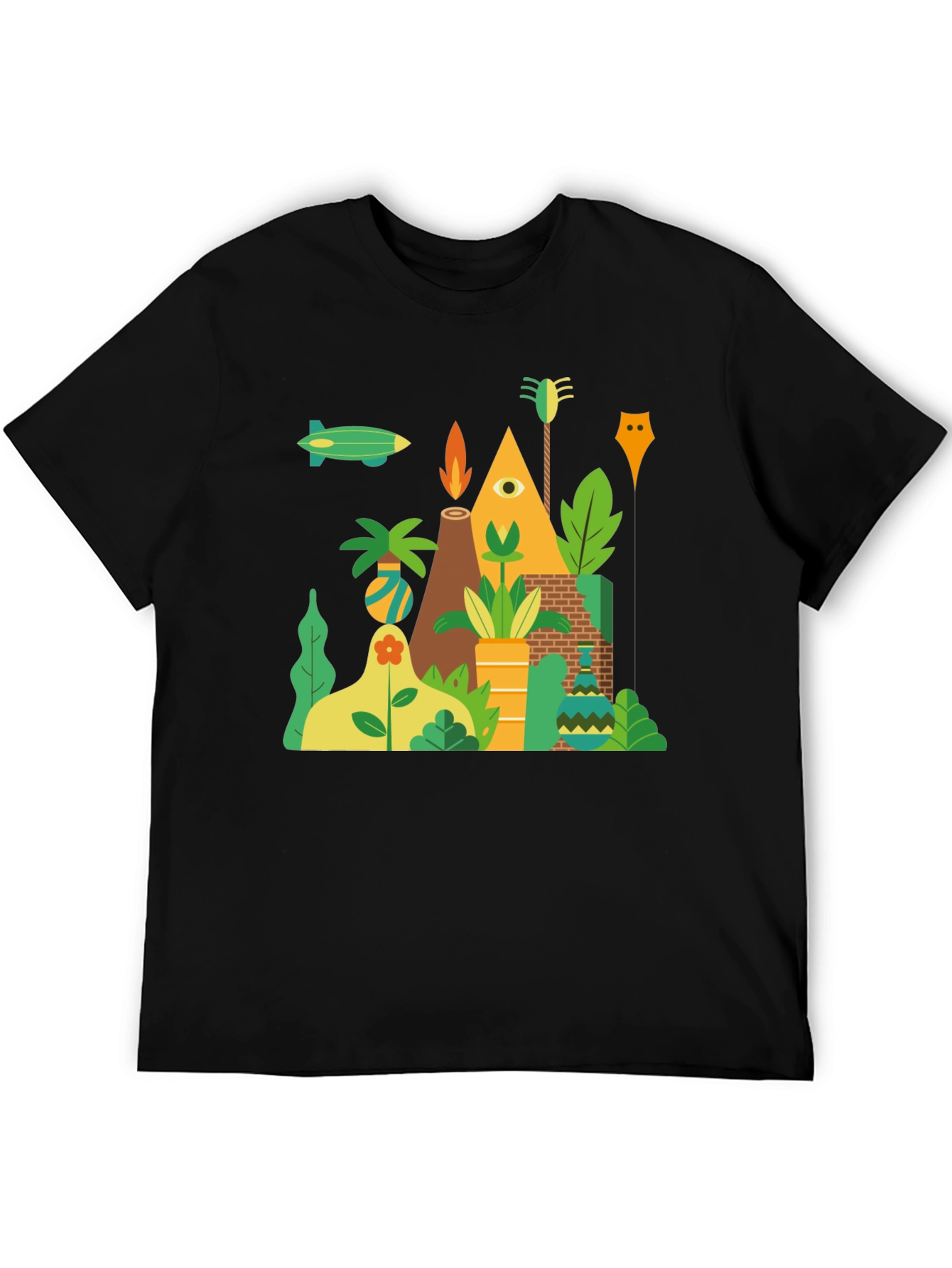 Modern Geometric Graphic T-Shirt
