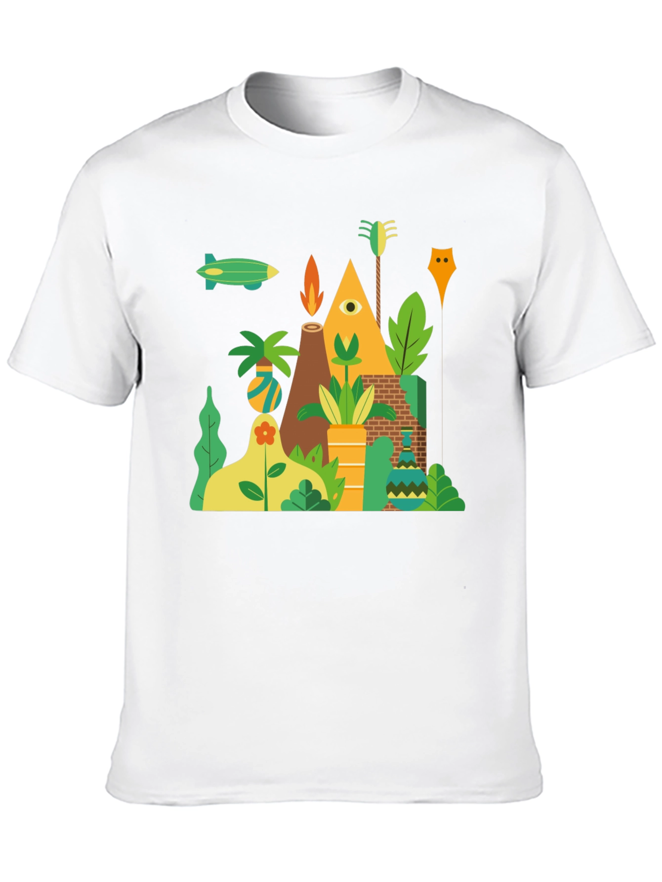 Modern Geometric Graphic T-Shirt