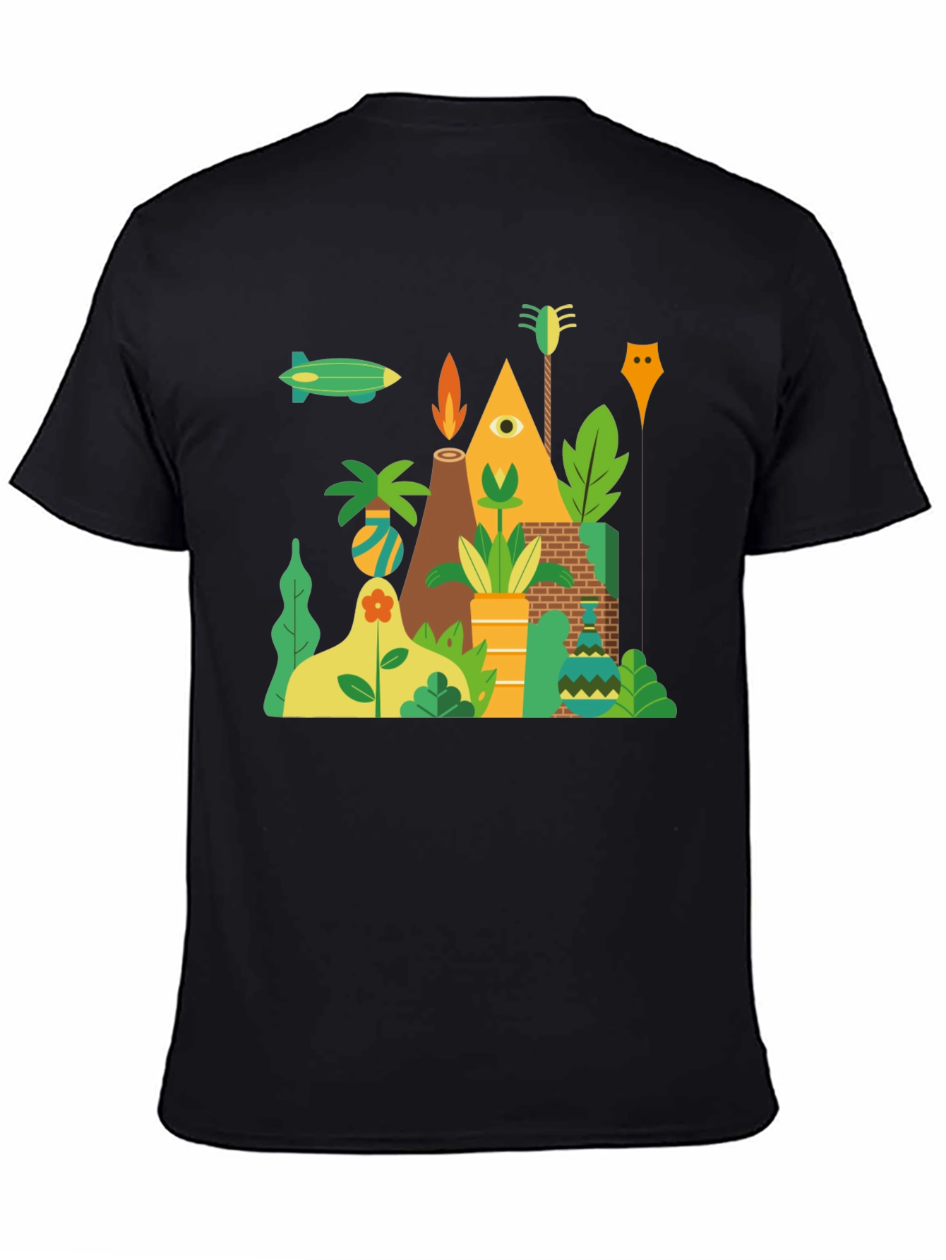 Modern Geometric Graphic T-Shirt
