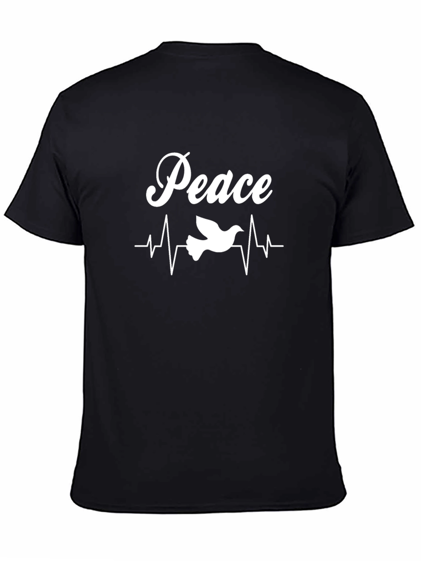Peace Dove Graphic Tee - Mens Black T-Shirt