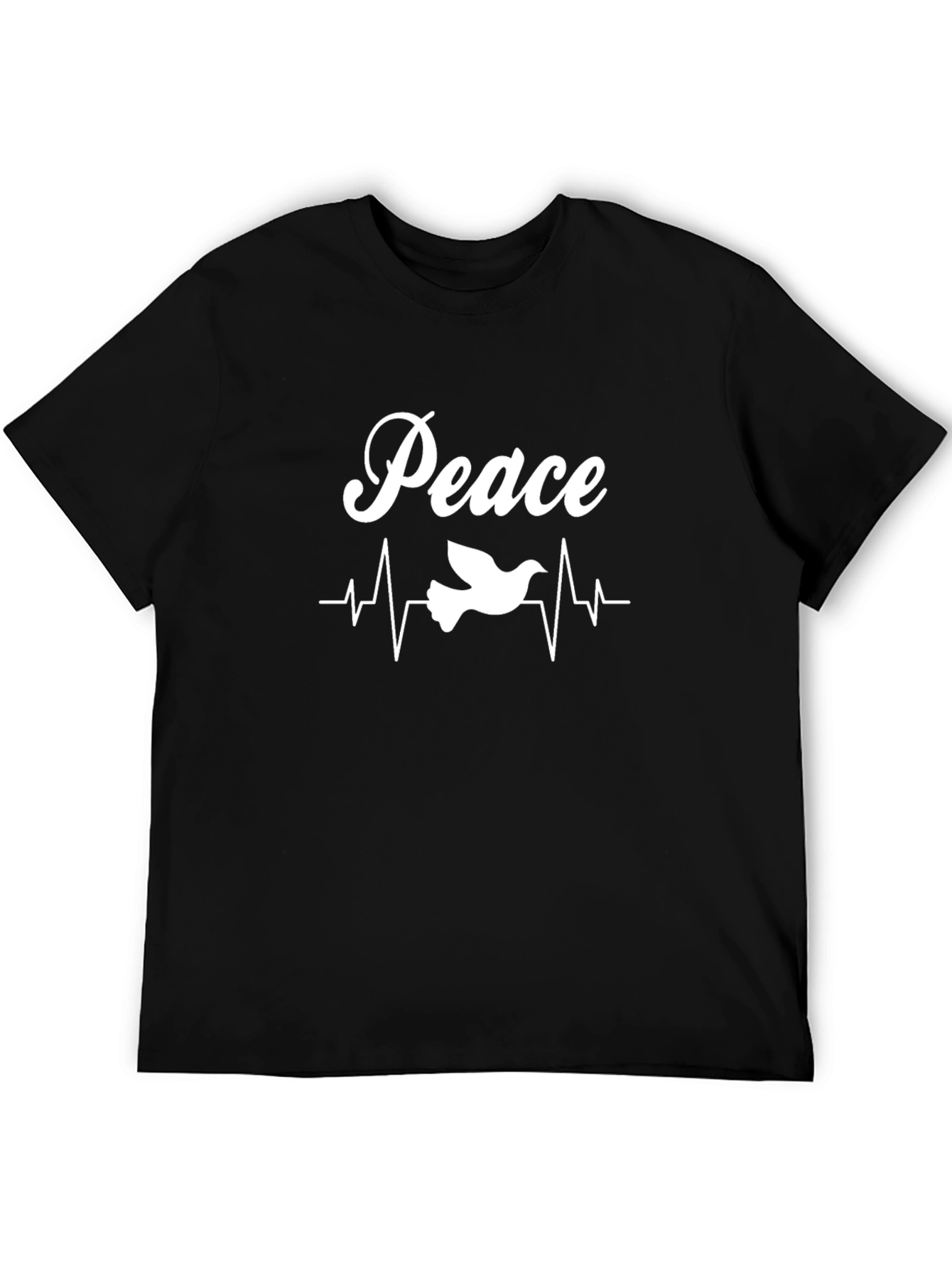 Peace Dove Graphic Tee - Mens Black T-Shirt