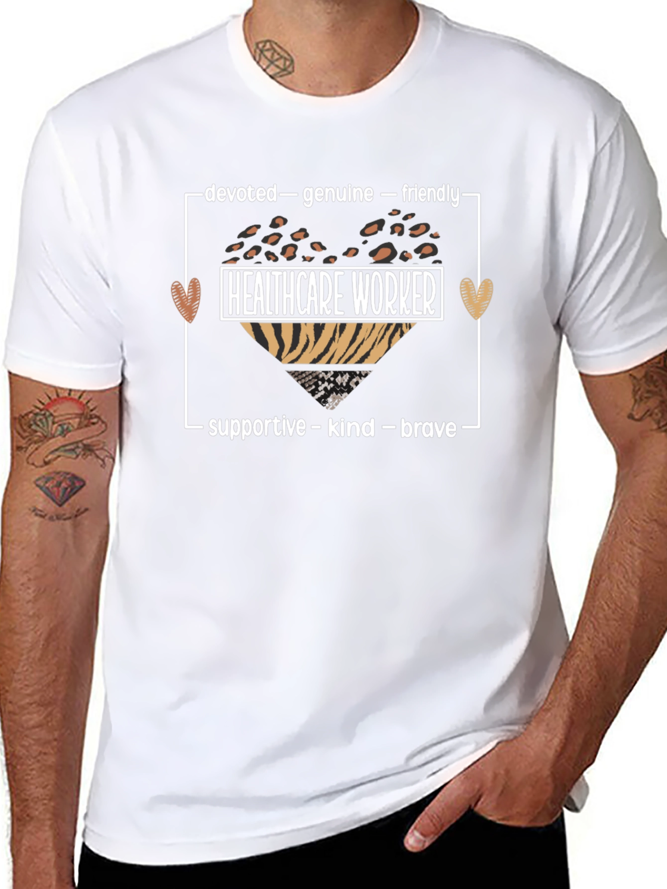 Healthcare Worker Appreciation T-Shirt - Devoted Kind Brave
