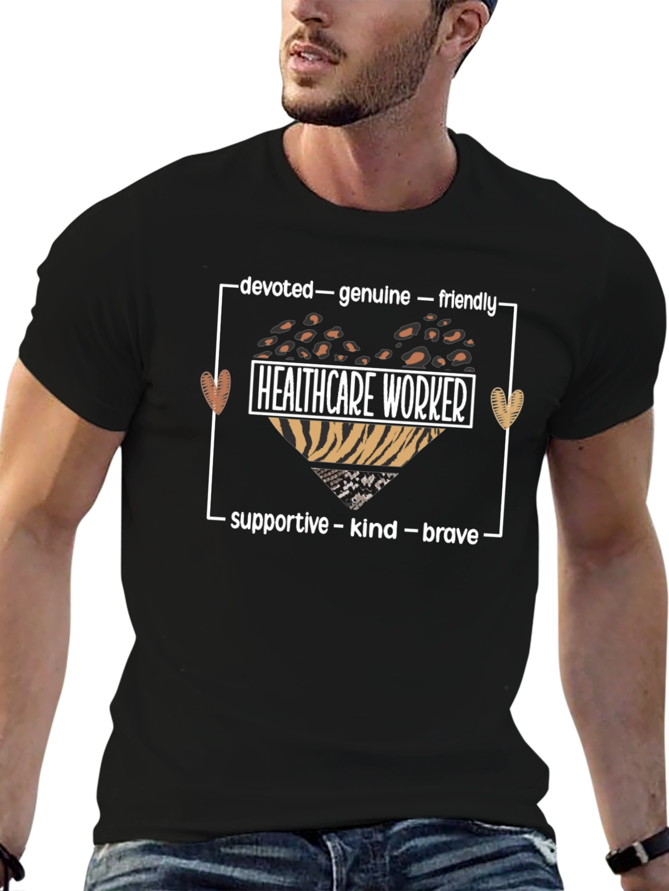 Healthcare Worker Appreciation T-Shirt - Devoted Kind Brave