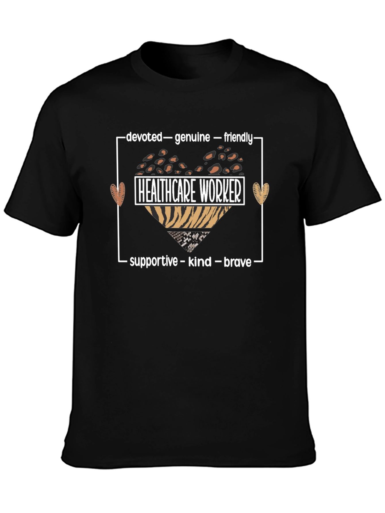 Healthcare Worker Appreciation T-Shirt - Devoted Kind Brave