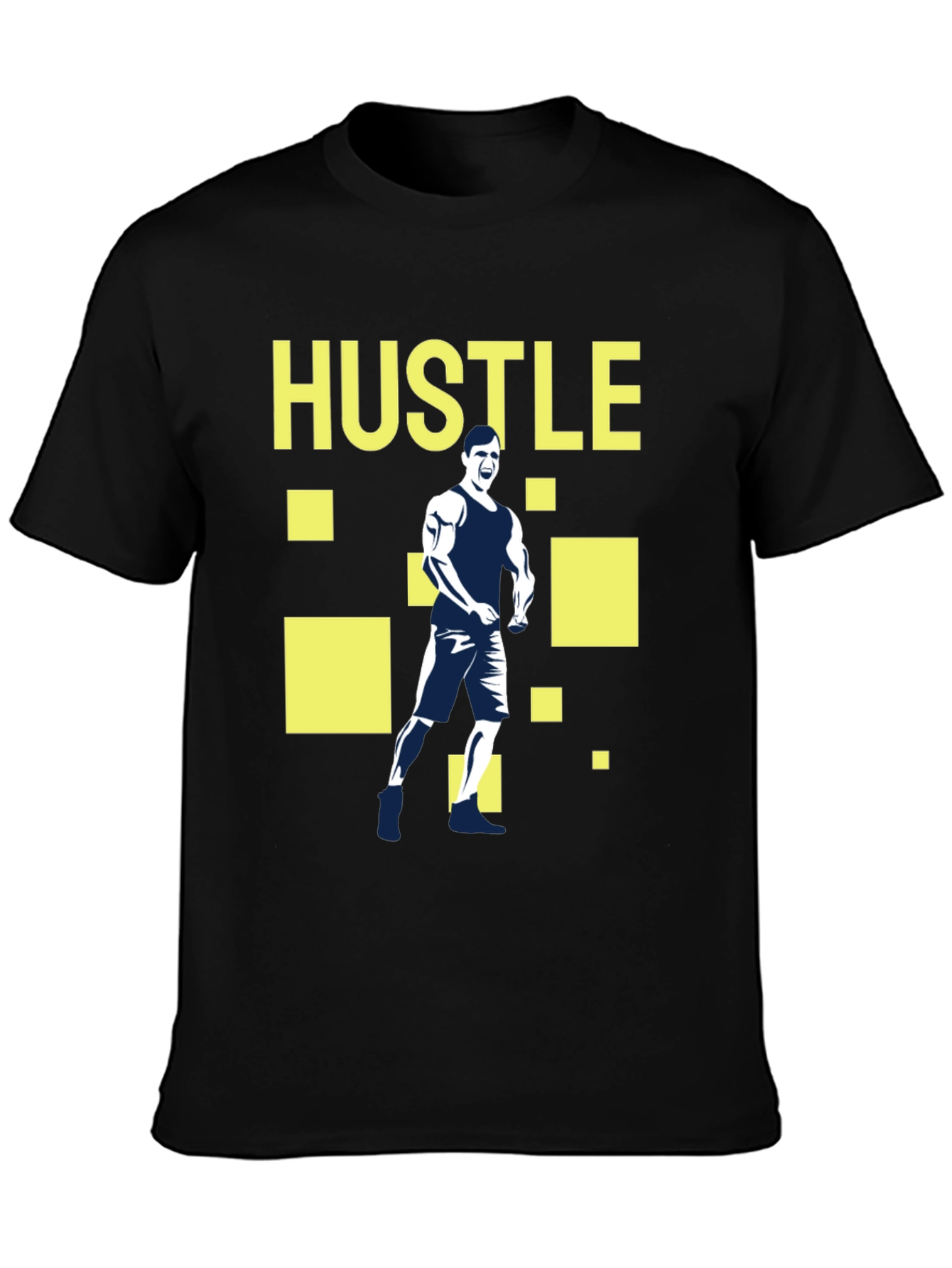 Hustle Graphic Tee - Motivational Fitness T-Shirt