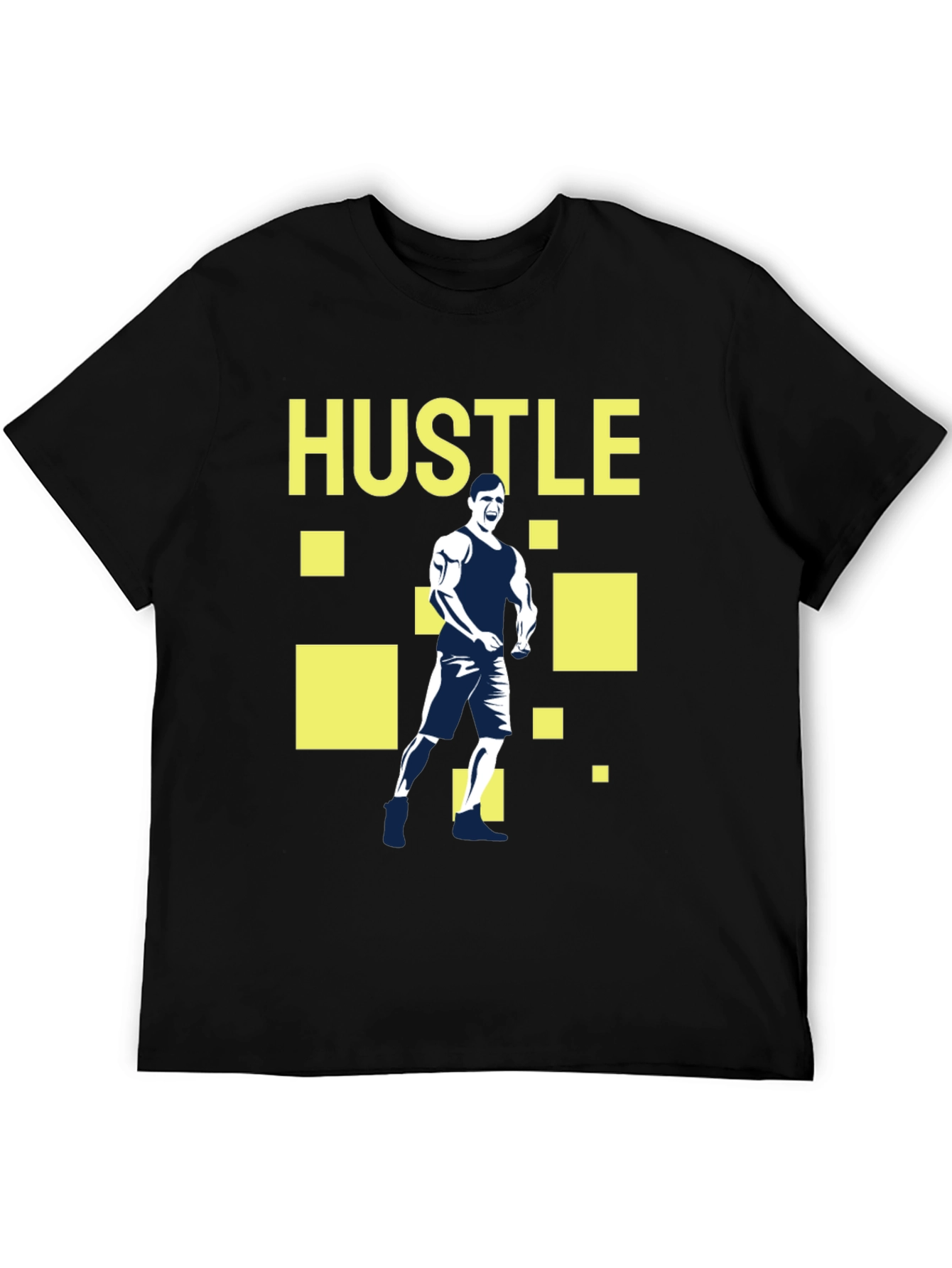 Hustle Graphic Tee - Motivational Fitness T-Shirt