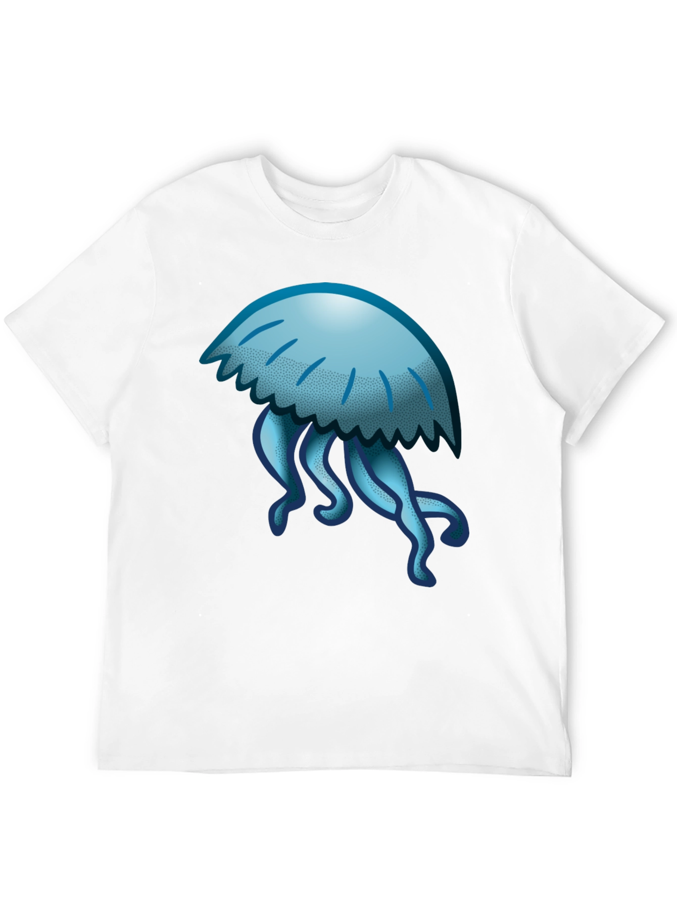 Jellyfish Graphic Tee - Casual Black T-Shirt