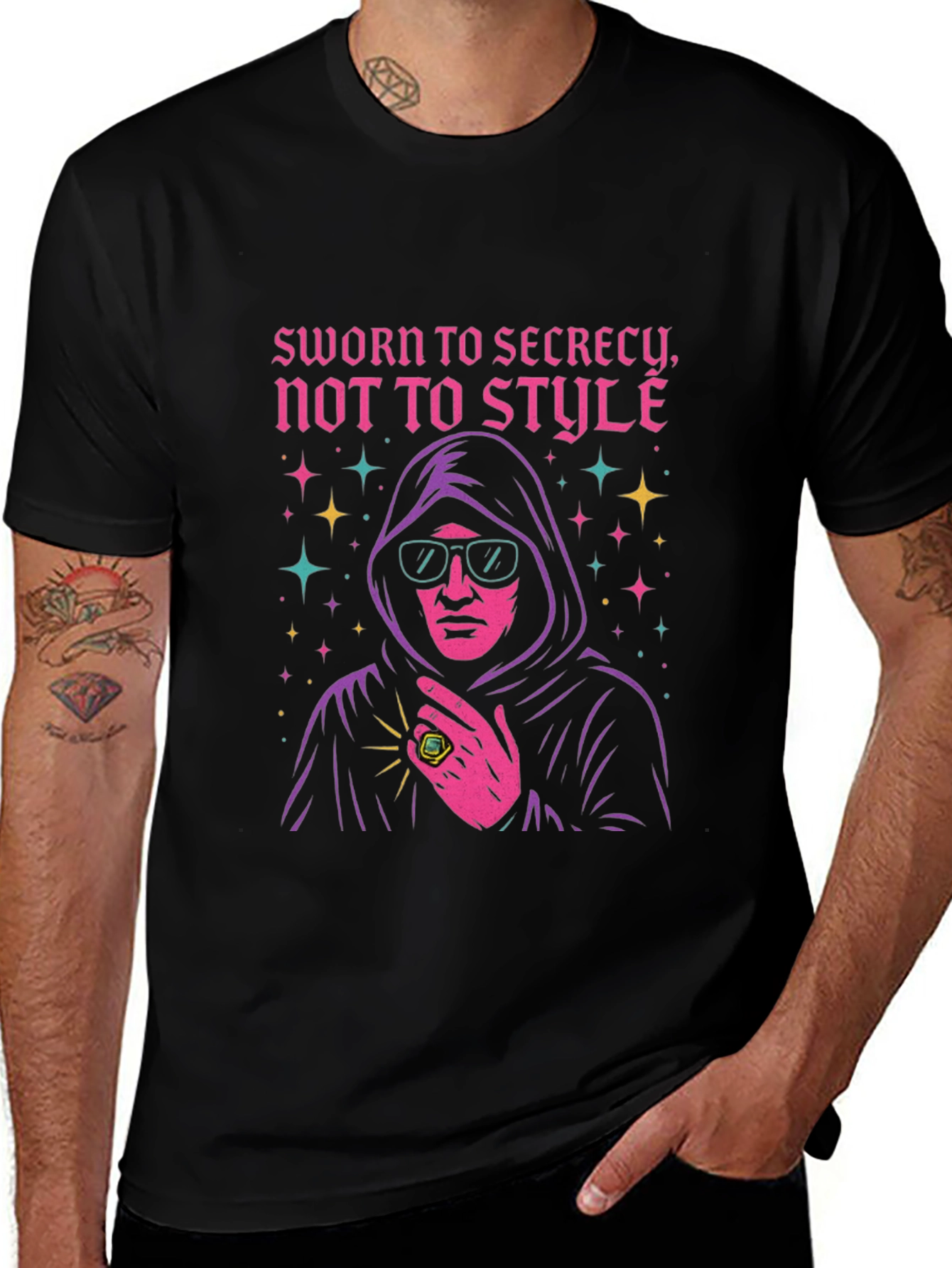 Sworn to Secrecy Mens Black T-Shirt