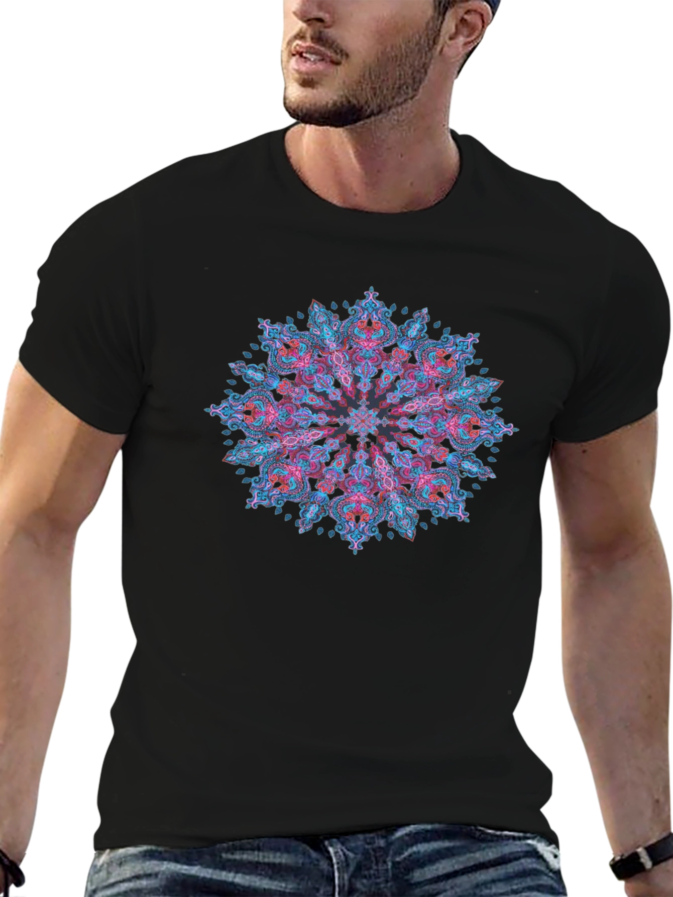 Mandala Art Black T-Shirt - Stylish Graphic Tee