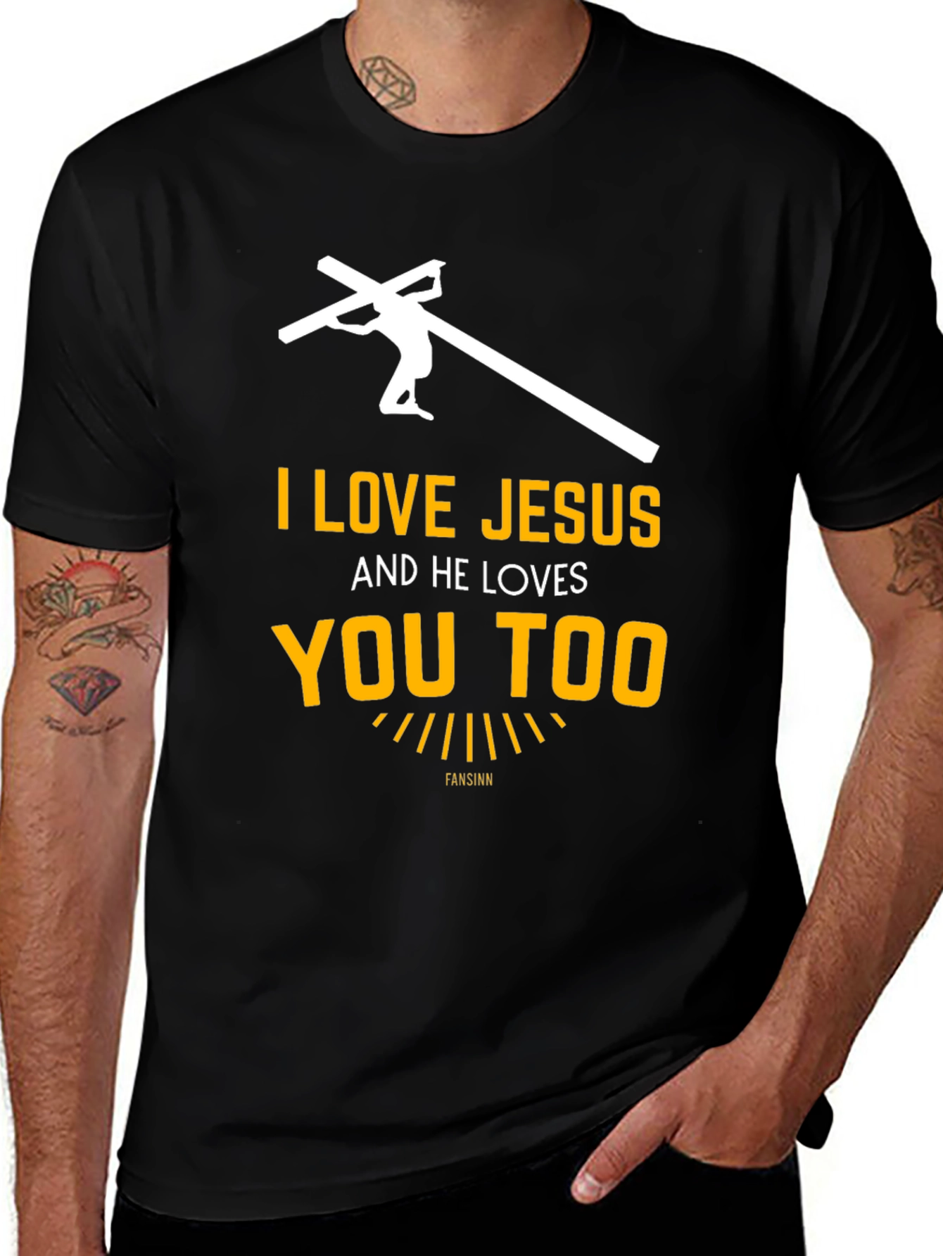 I Love Jesus Black Tee