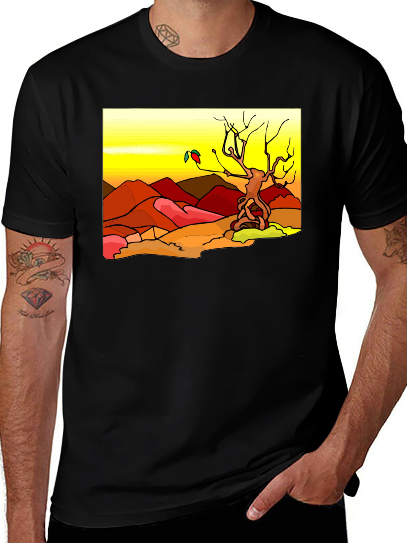 Desert Landscape Graphic Tee