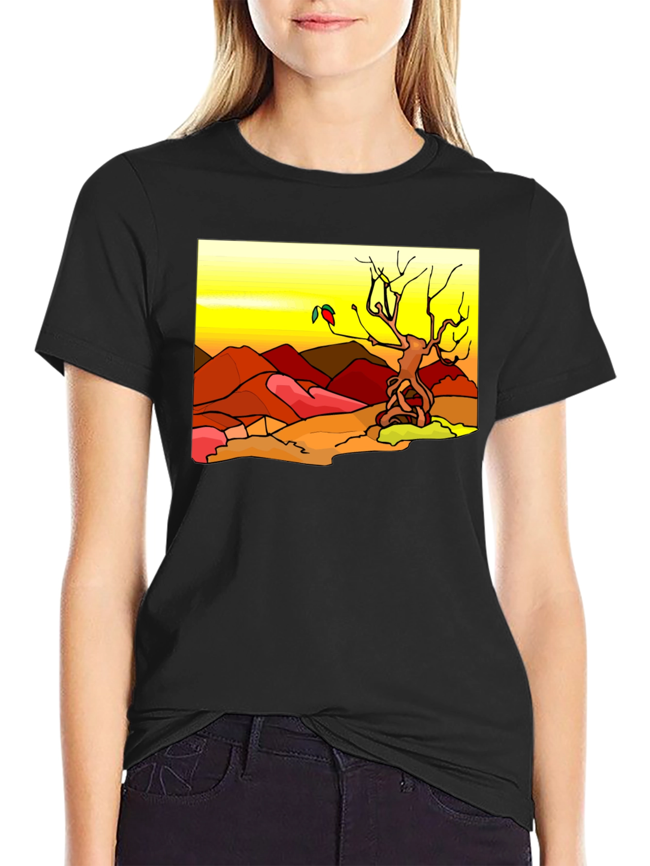 Desert Landscape Graphic Tee
