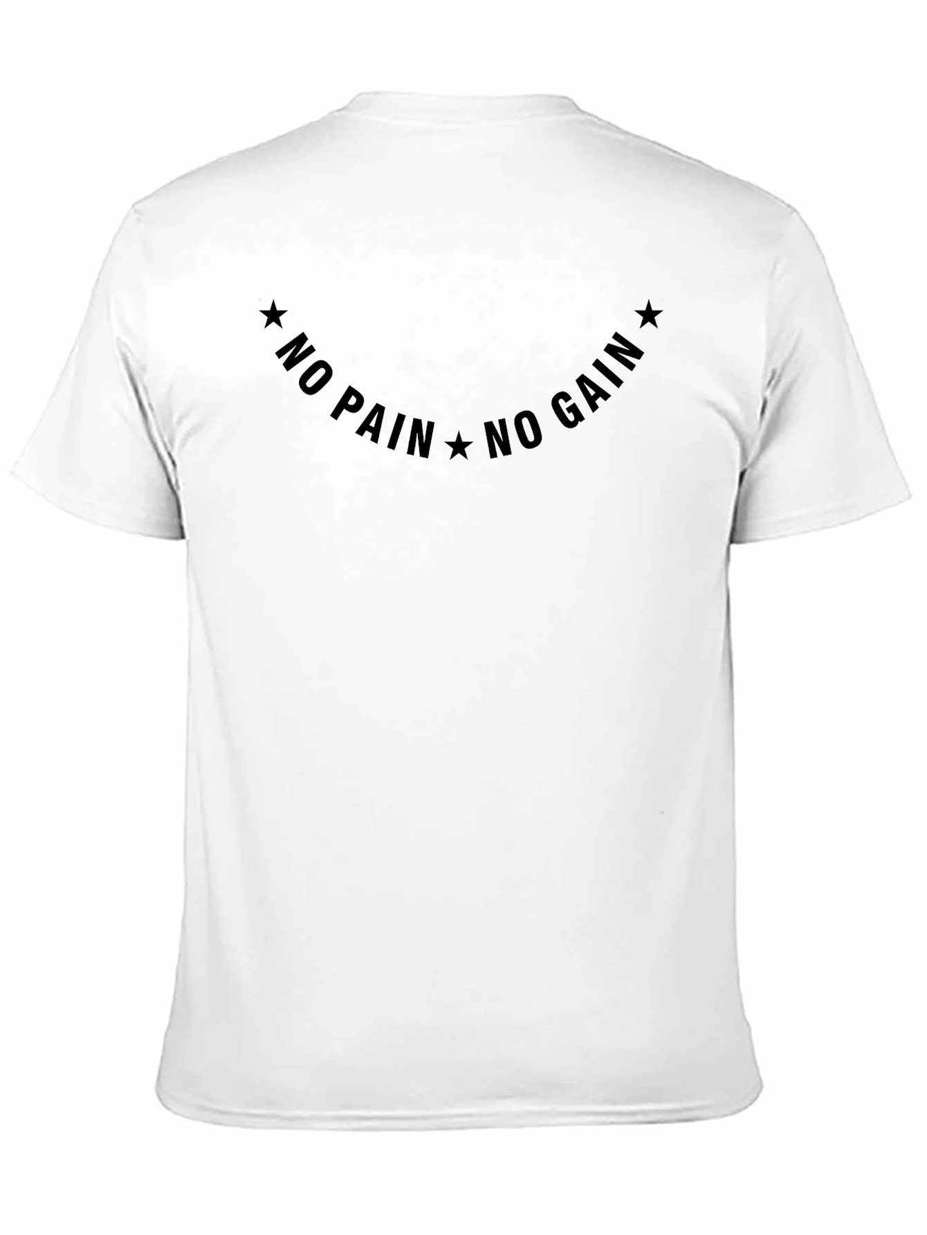 No Pain No Gain Graphic Tee - Black