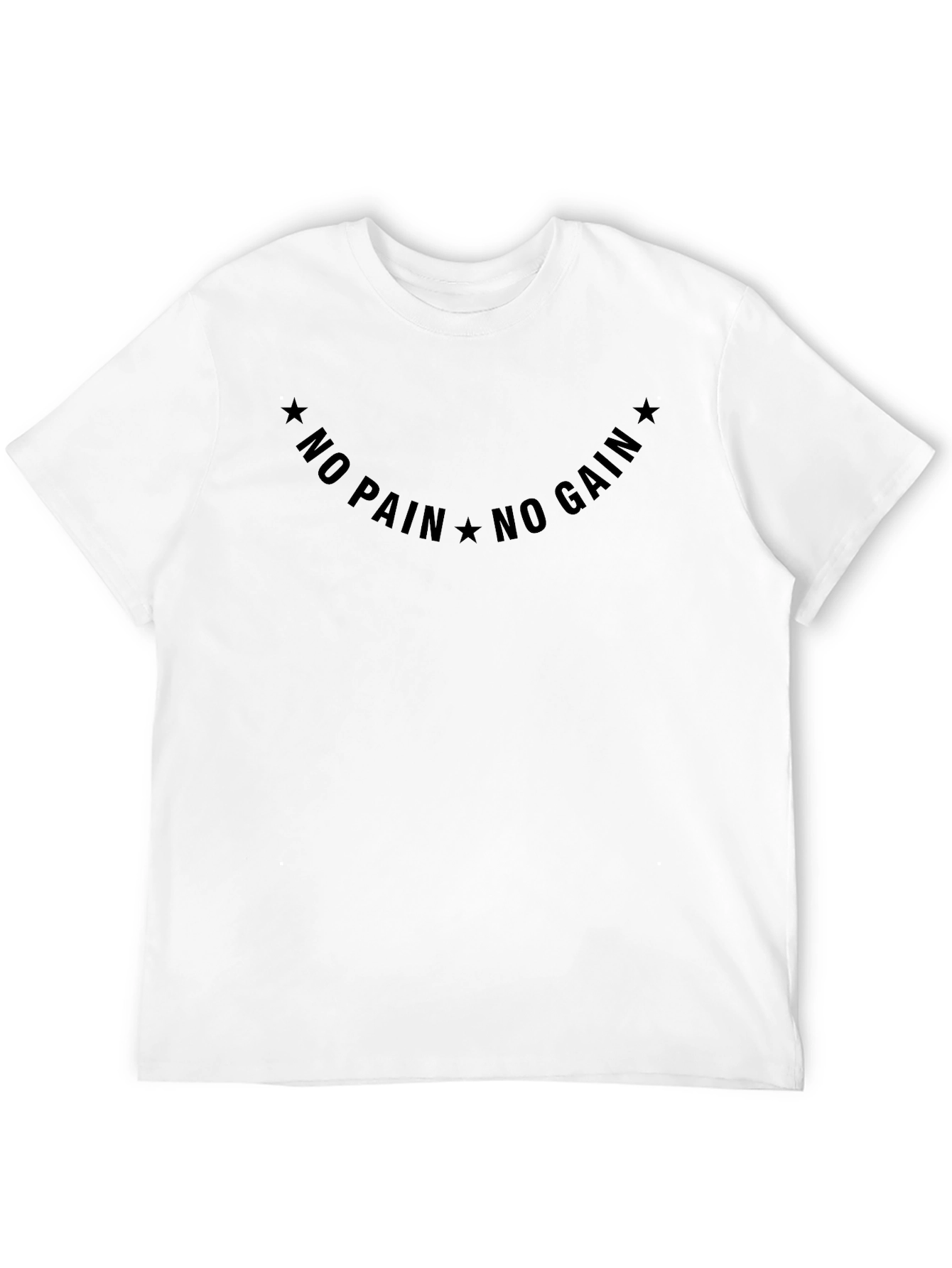 No Pain No Gain Graphic Tee - Black