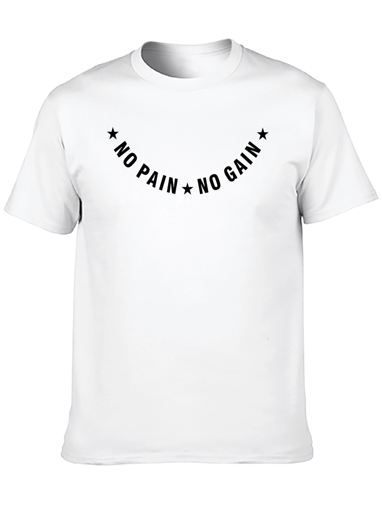 No Pain No Gain Graphic Tee - Black