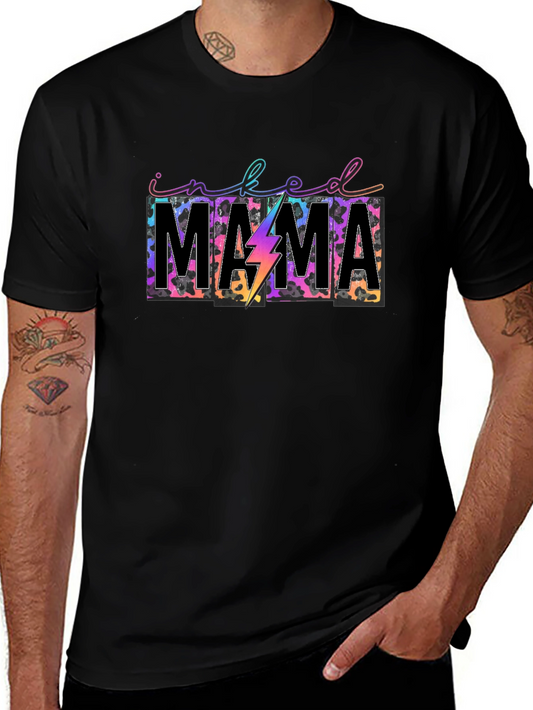 Inked Mama Graphic Tee - Leopard Print T-Shirt