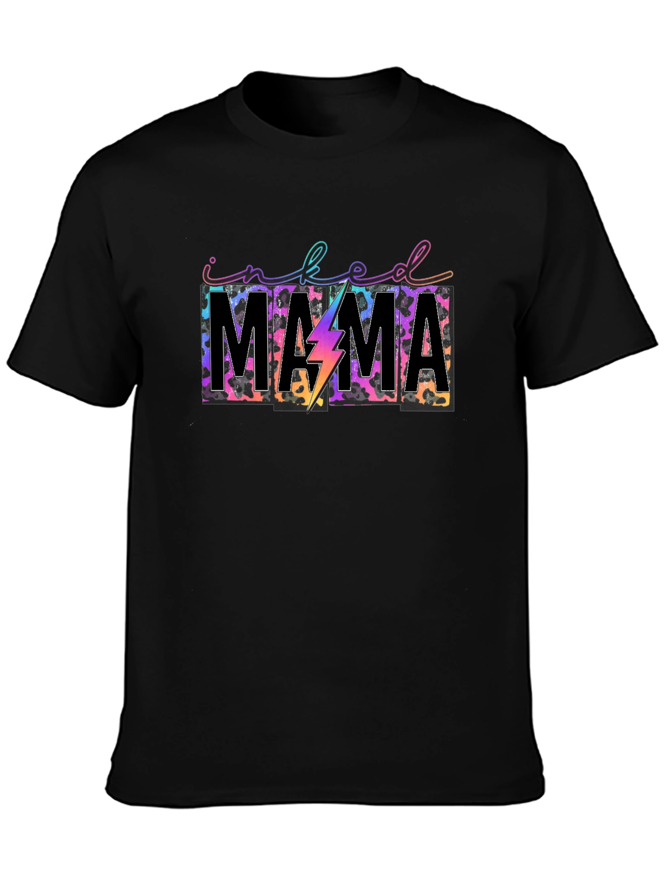 Inked Mama Graphic Tee - Leopard Print T-Shirt