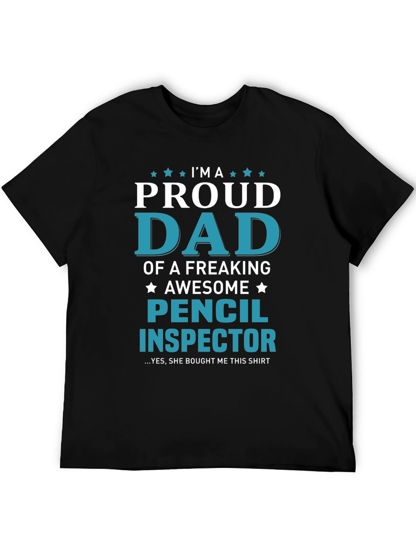 Proud Dad Pencil Inspector Graphic Tee