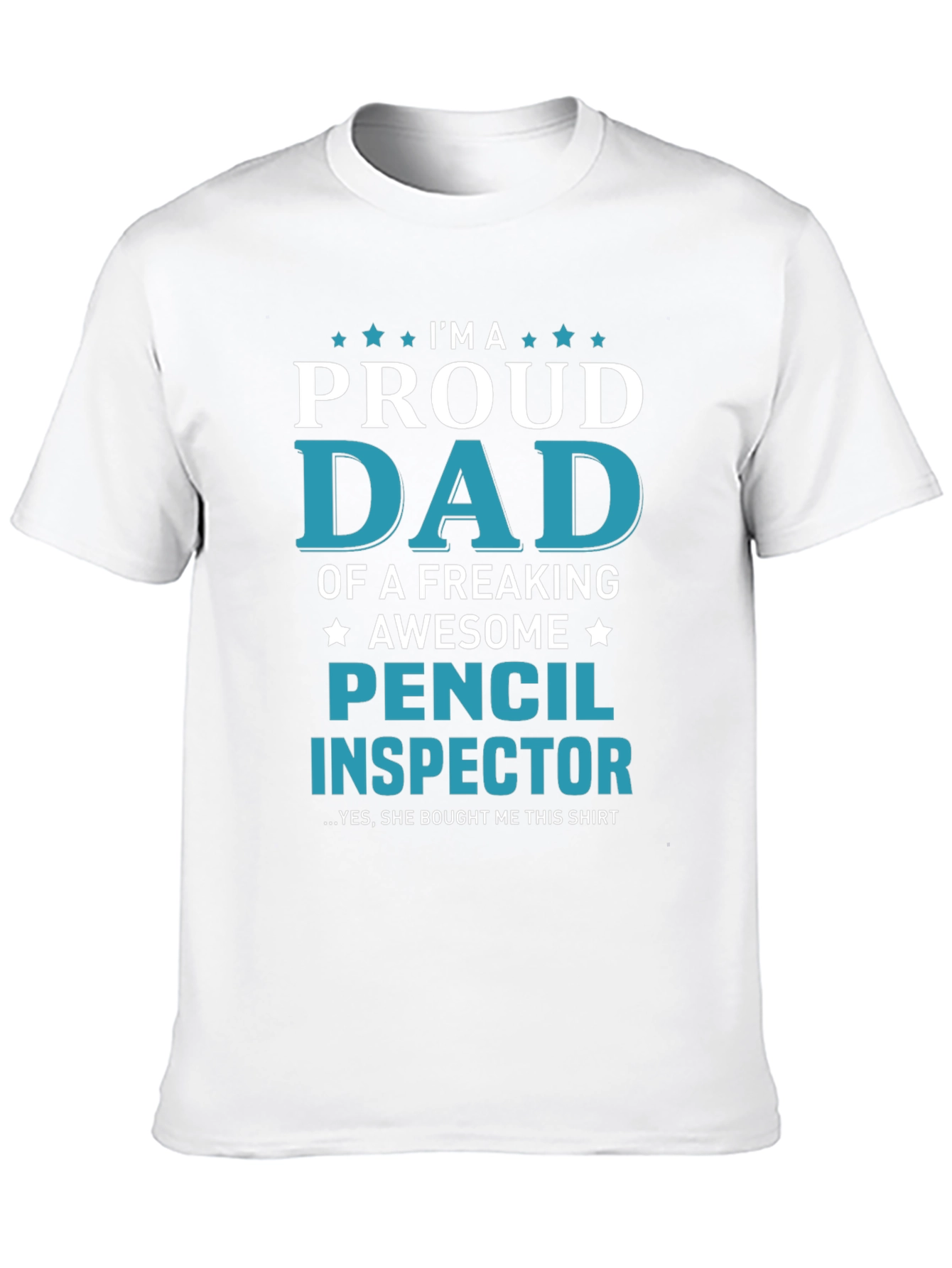Proud Dad Pencil Inspector Graphic Tee