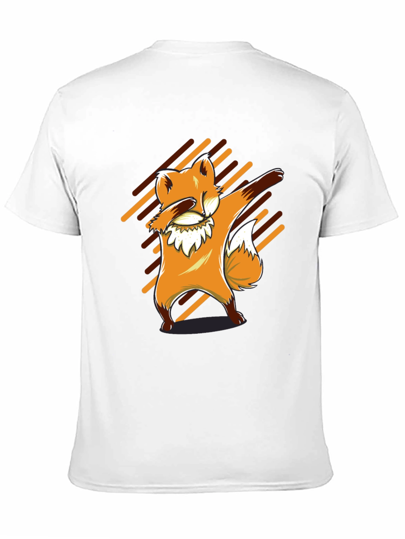 Dabbing Fox Graphic Tee - Black Cotton T-Shirt