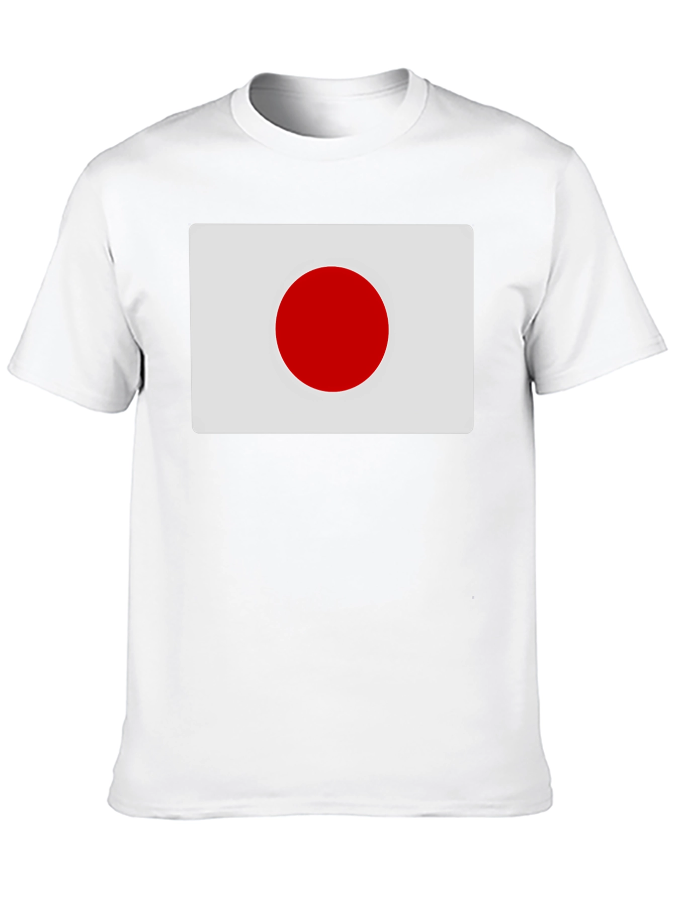 Japan Flag Graphic Tee - Black Cotton T-Shirt