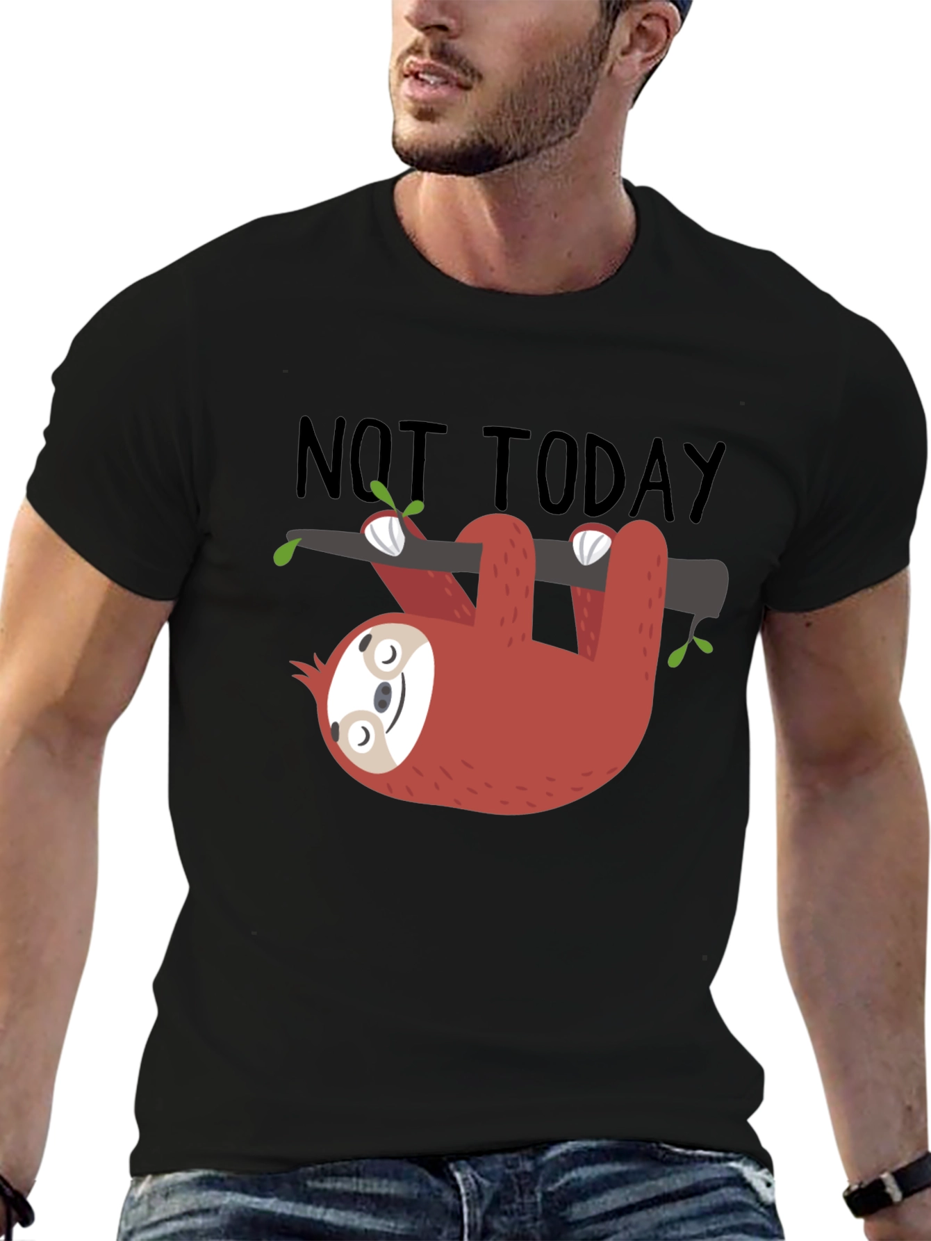 Not Today Sloth Graphic T-Shirt