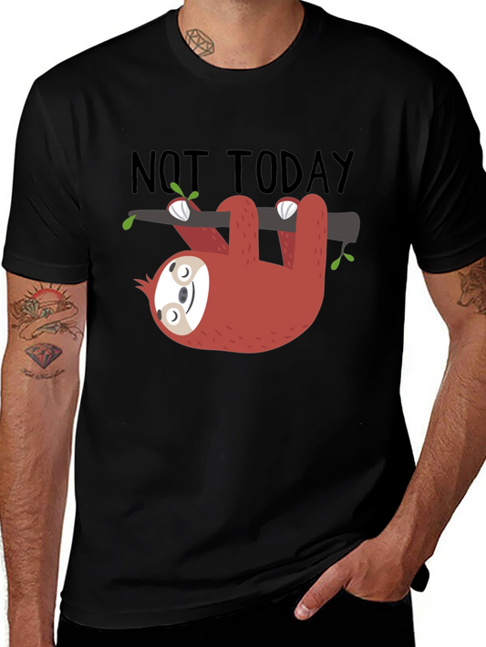 Not Today Sloth Graphic T-Shirt