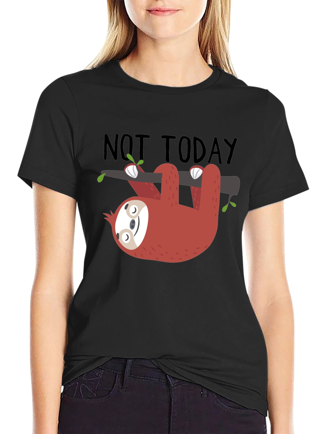 Not Today Sloth Graphic T-Shirt