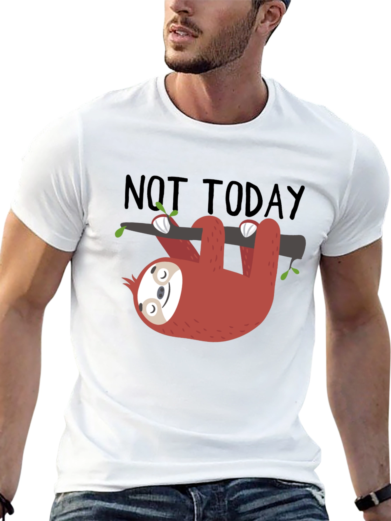 Not Today Sloth Graphic T-Shirt
