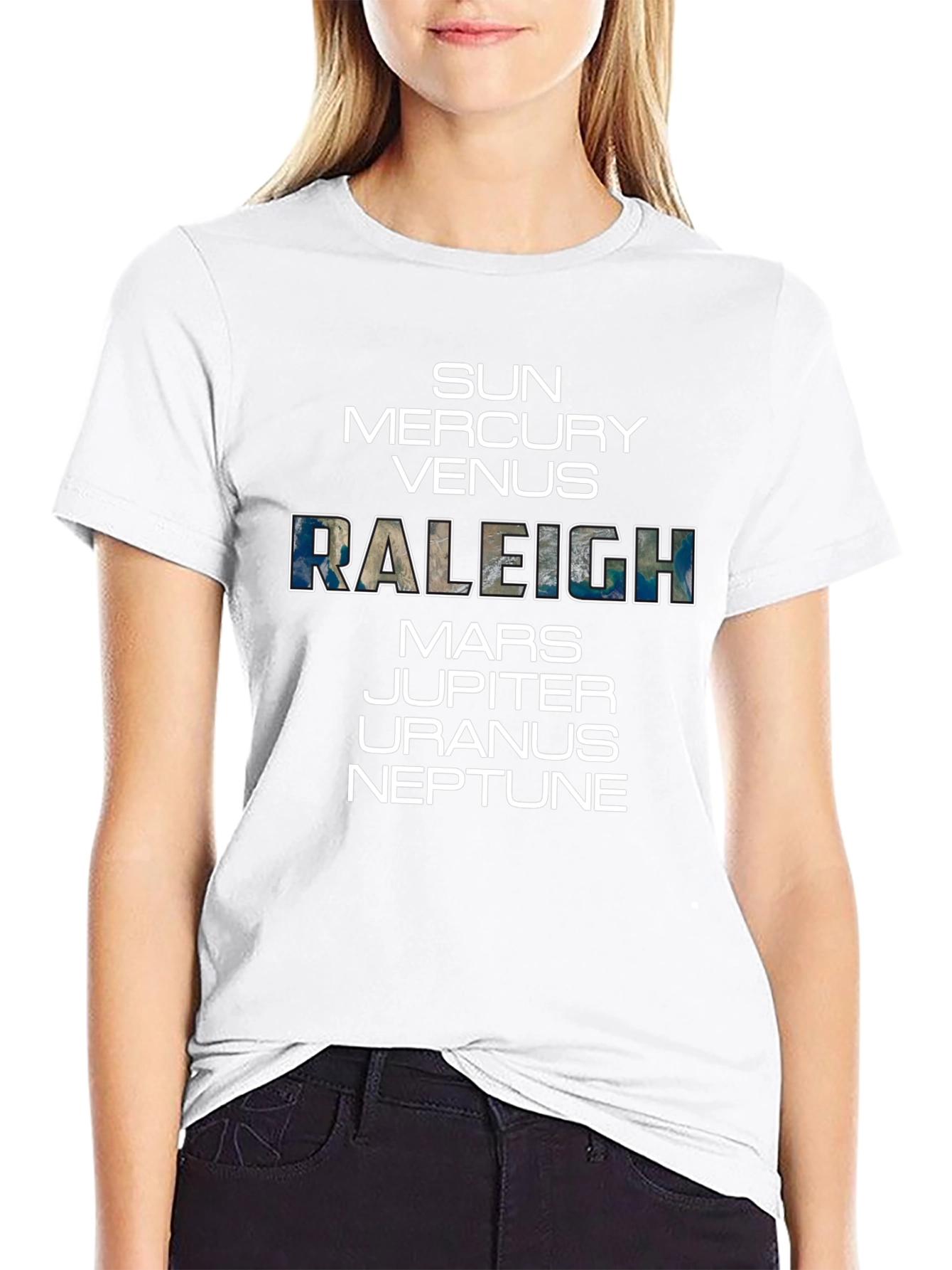 Planets & Raleigh Graphic T-Shirt