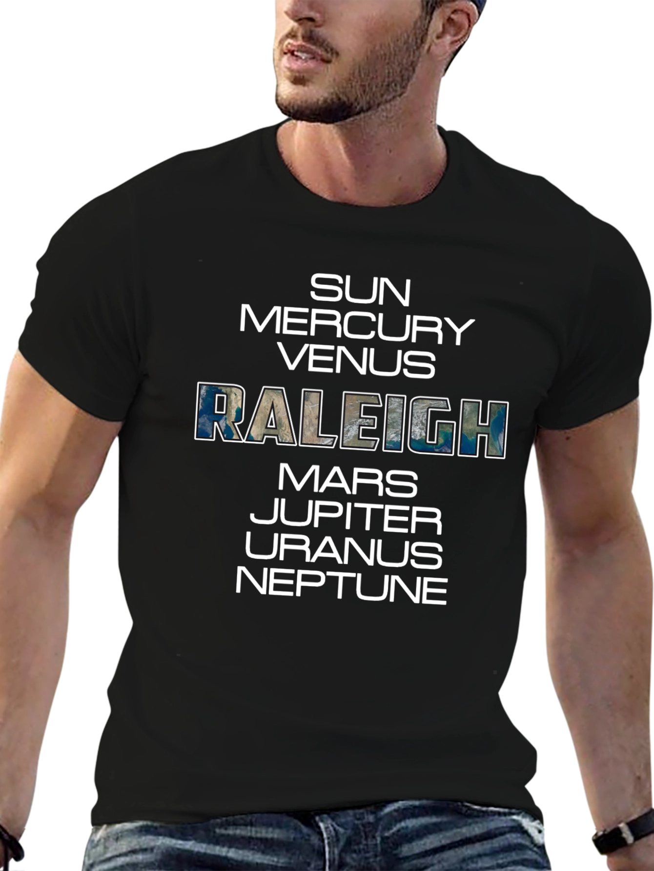 Planets & Raleigh Graphic T-Shirt