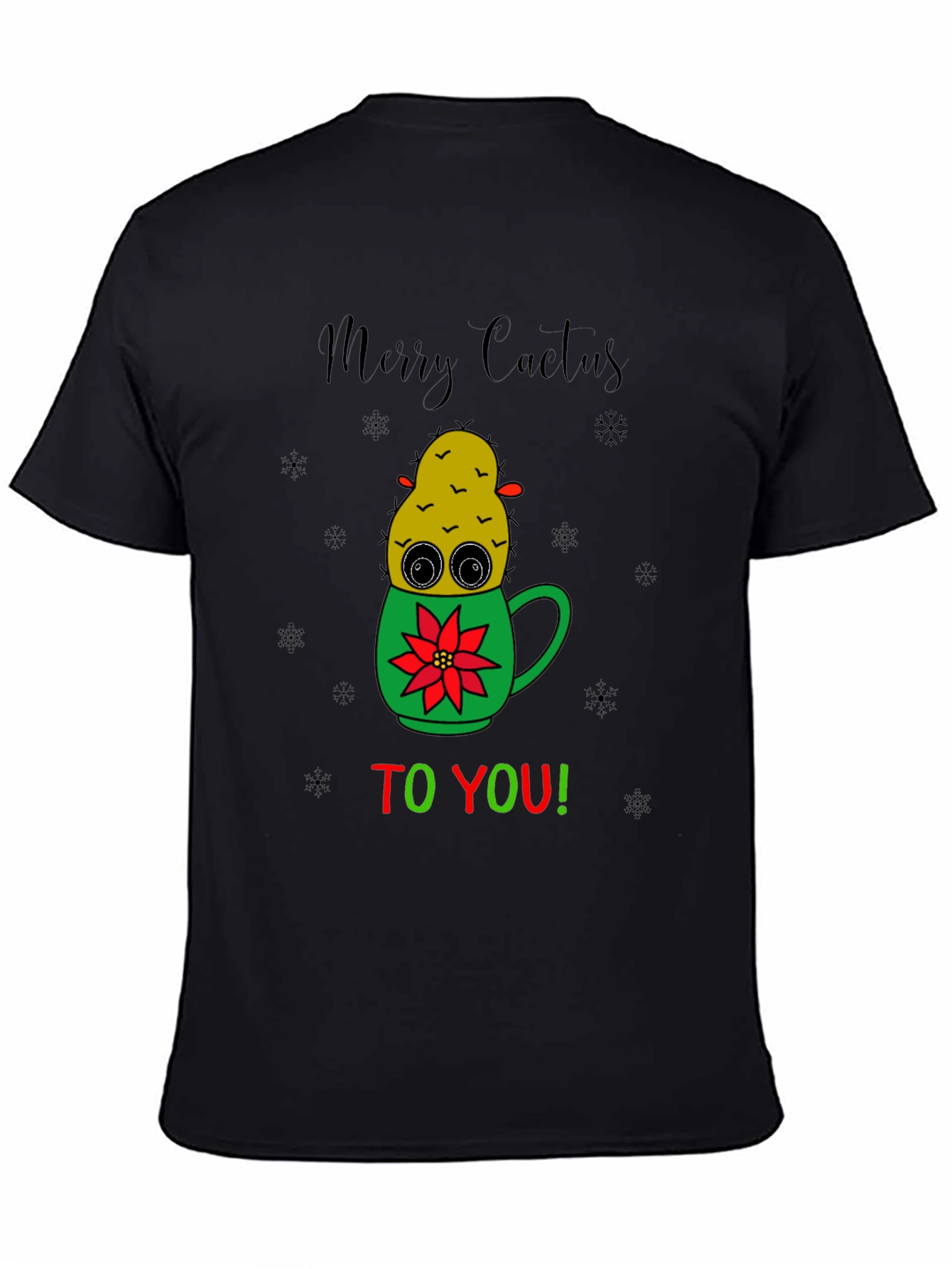Merry Cactus To You! Novelty Holiday Graphic Tee