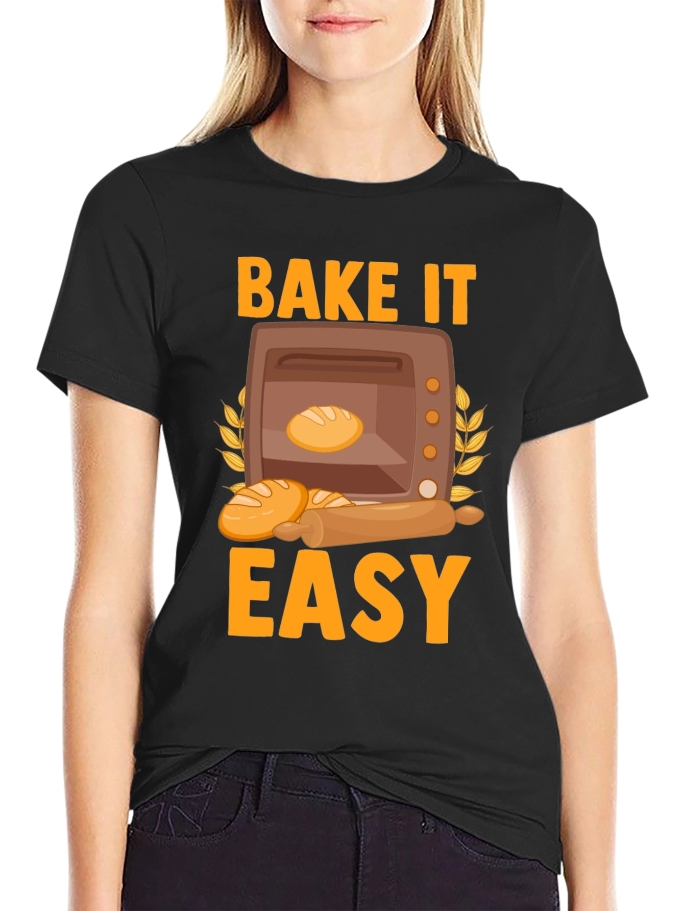 Bake It Easy Graphic T-Shirt - Baking Lovers Tee